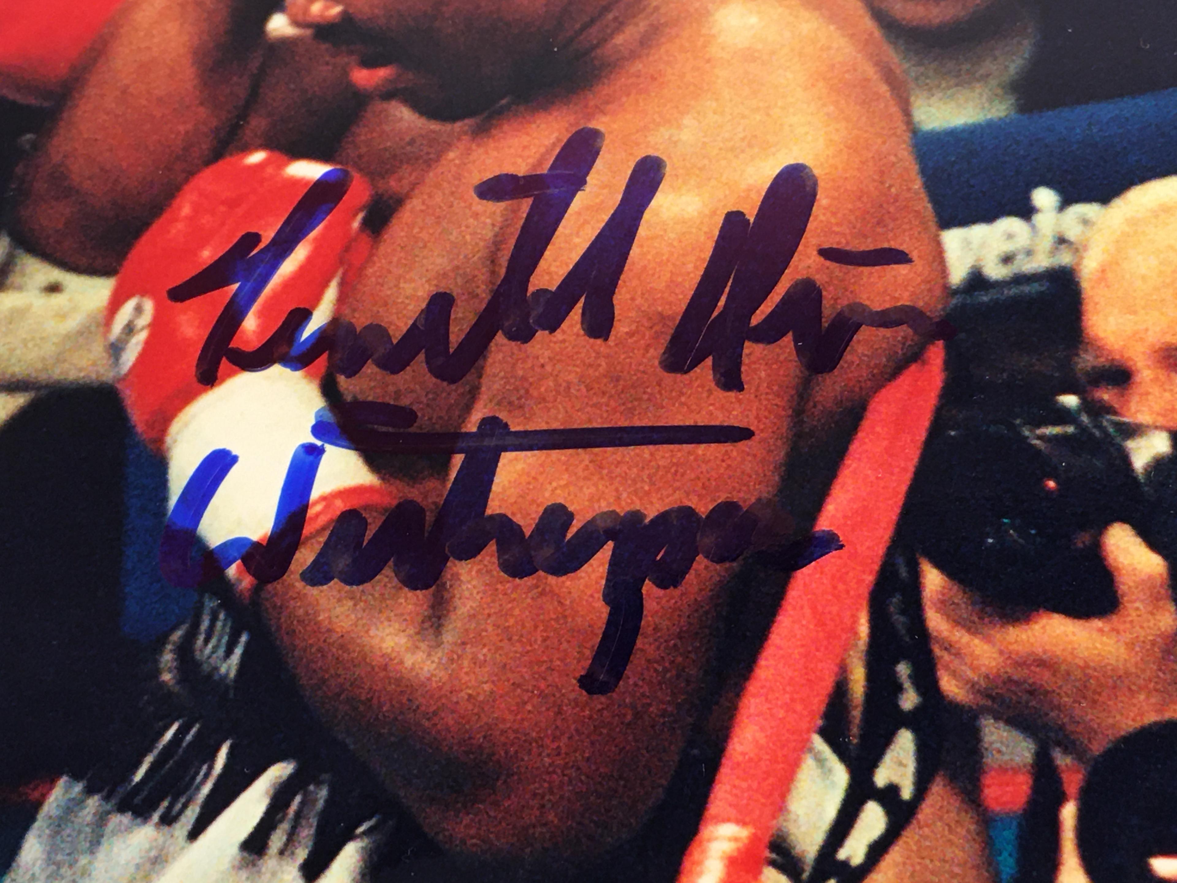 Collector Sport Boxing Photo Signed by Ray Mercer & Tim Witherspoon 8X10" w/ COA
