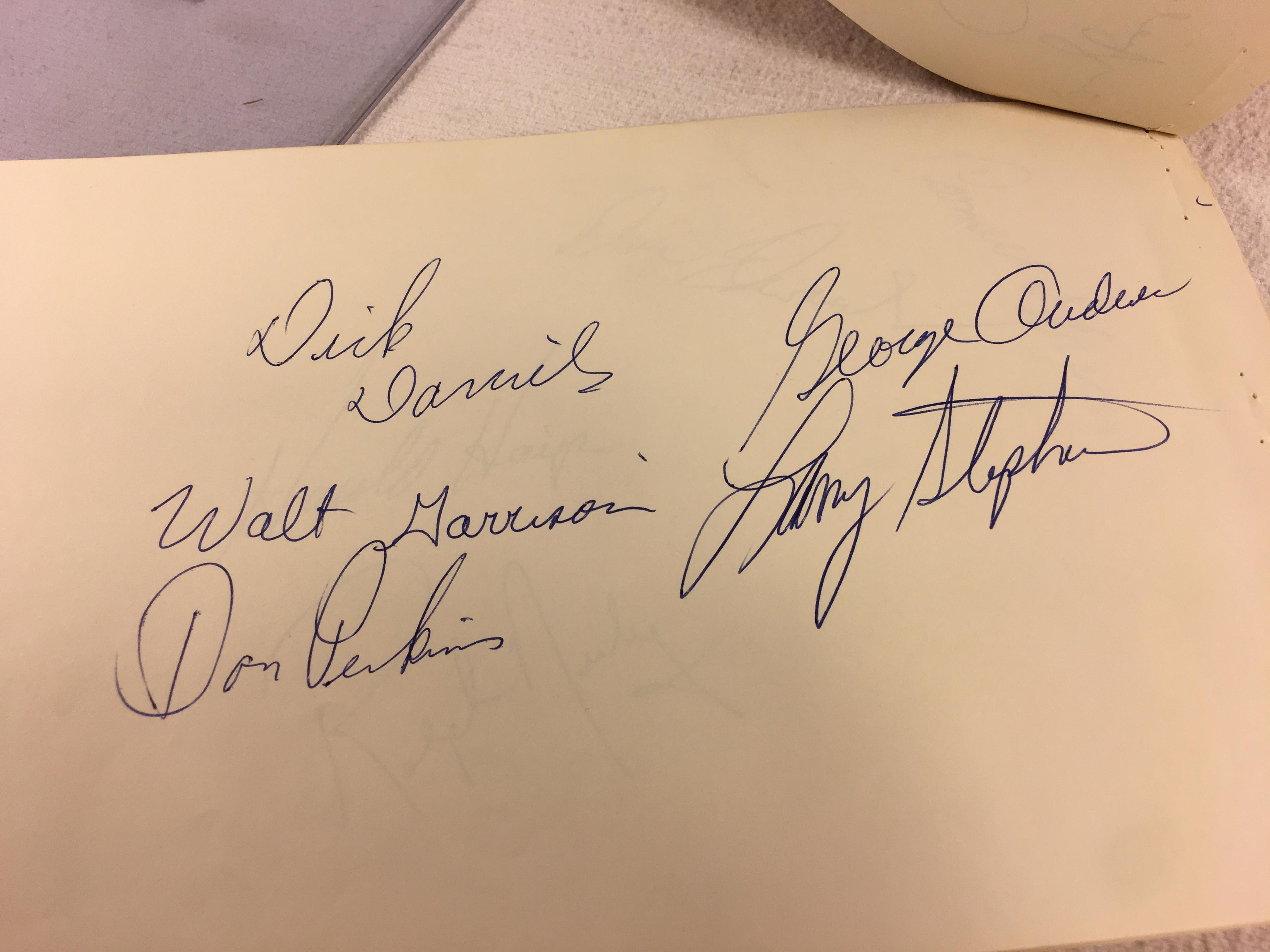 Vintage Collector Sport Papers w/ Autographs from Eagle and Cowboy Players - See Pics