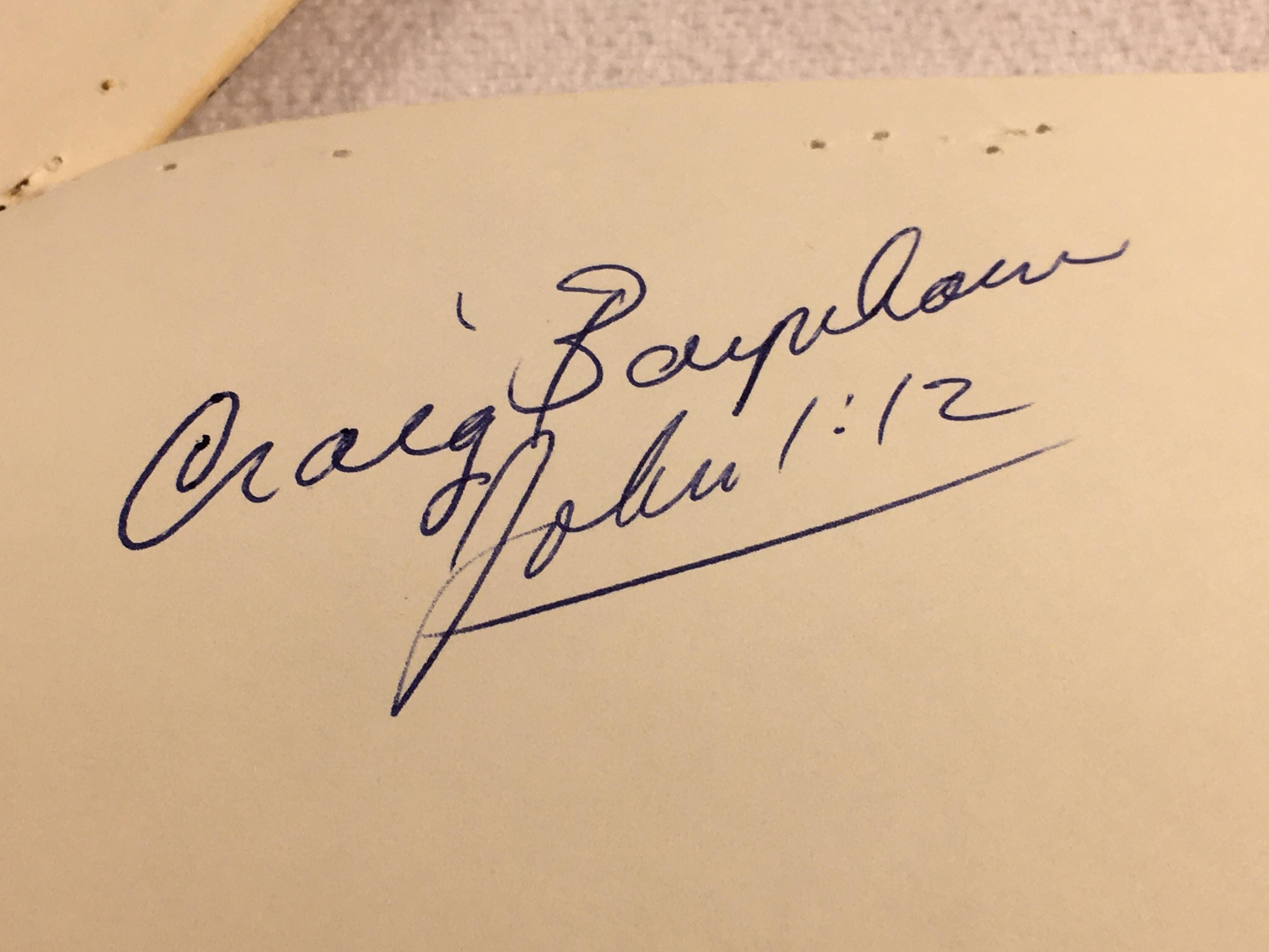 Vintage Collector Sport Papers w/ Autographs from Eagle and Cowboy Players - See Pics