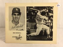 Collector Sport Baseball Photo Hand Signed by Mike Marshall 8X10"