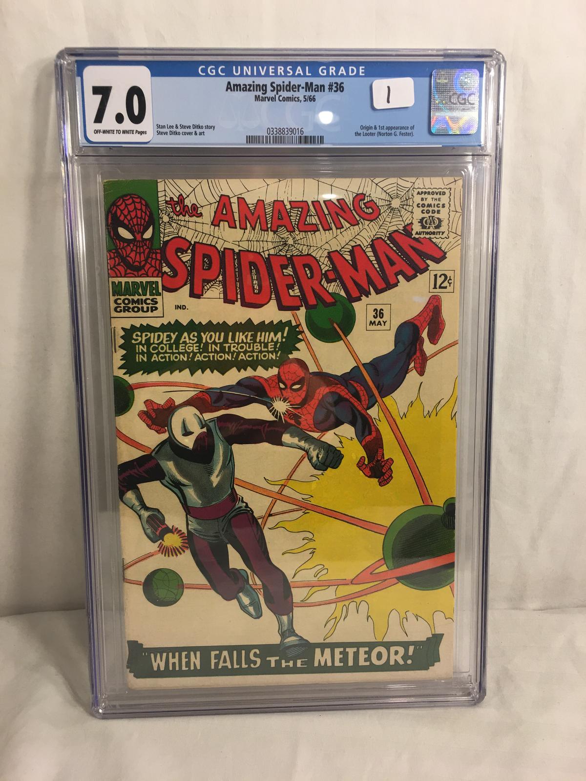 Collector CGC Universal Grade Amazing Spider-man #36 Marvel Comics 5/66 Graded 7.0