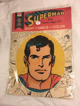 Collector Vintage Whitman  Superman Battles Brainiac's Biggest Plot Giant Comics