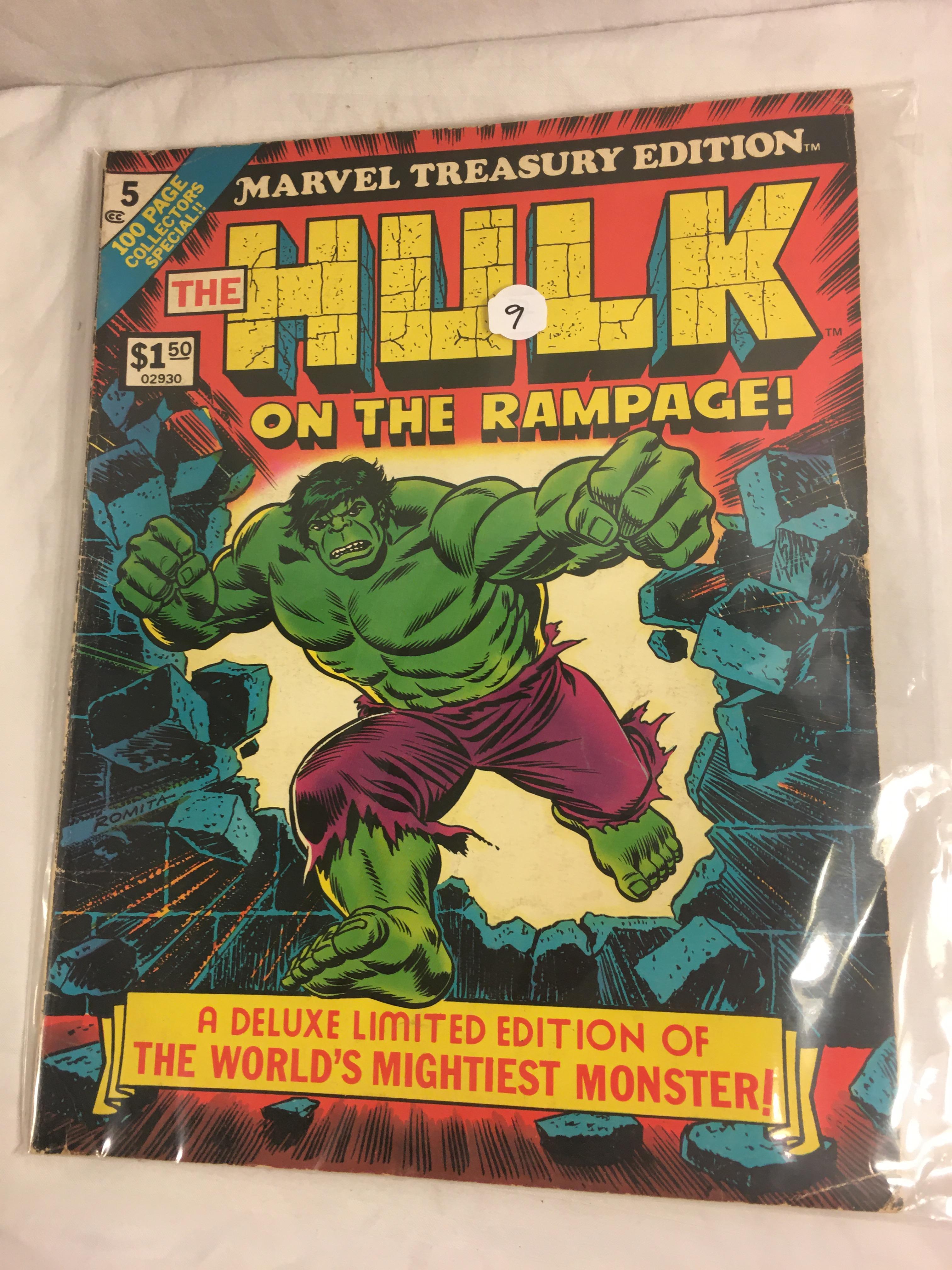 Collector Vintage Marvel Treasury Edition The Hulk on The Rampage Deluxe Limited Edition