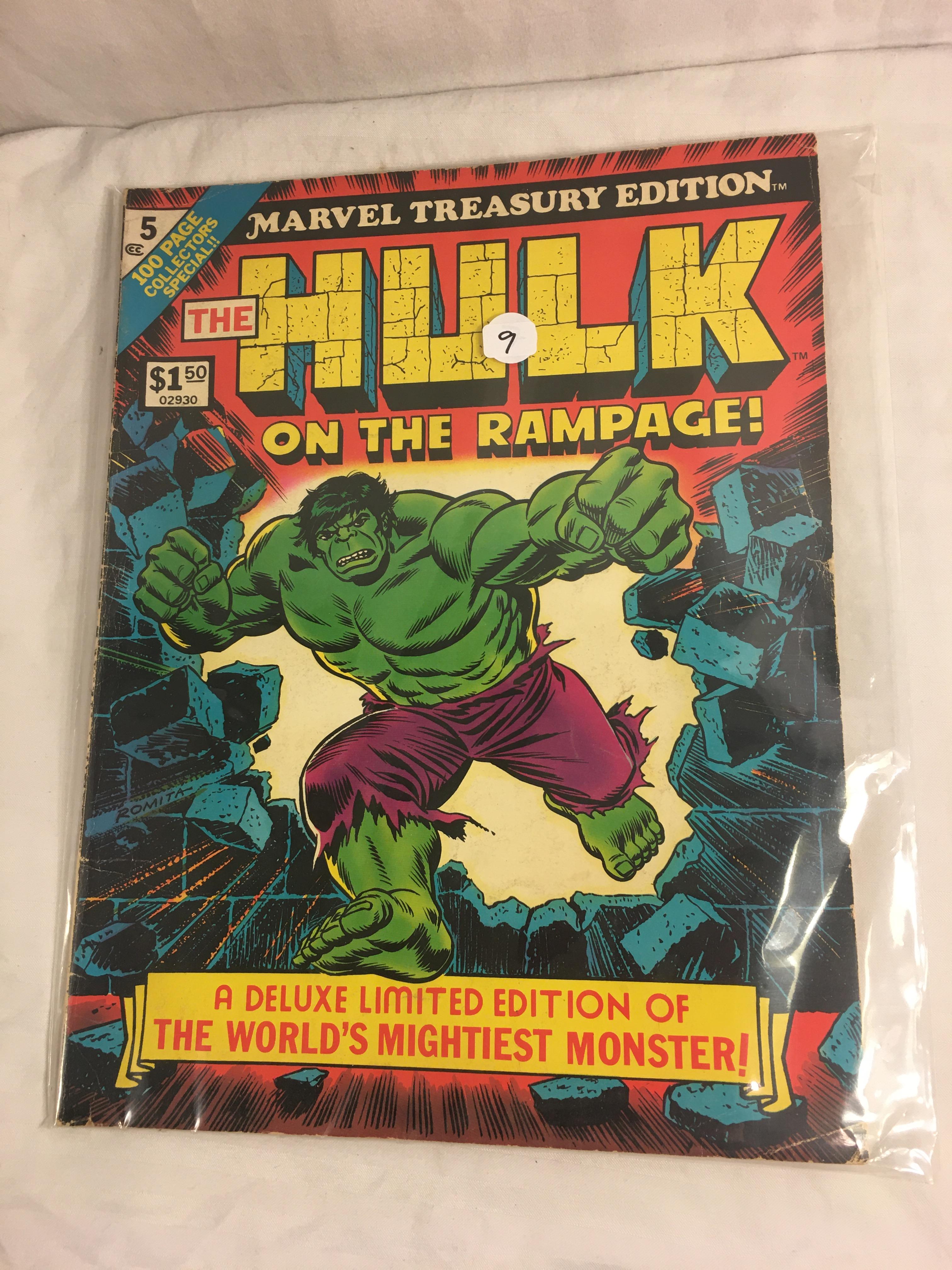 Collector Vintage Marvel Treasury Edition The Hulk on The Rampage Deluxe Limited Edition