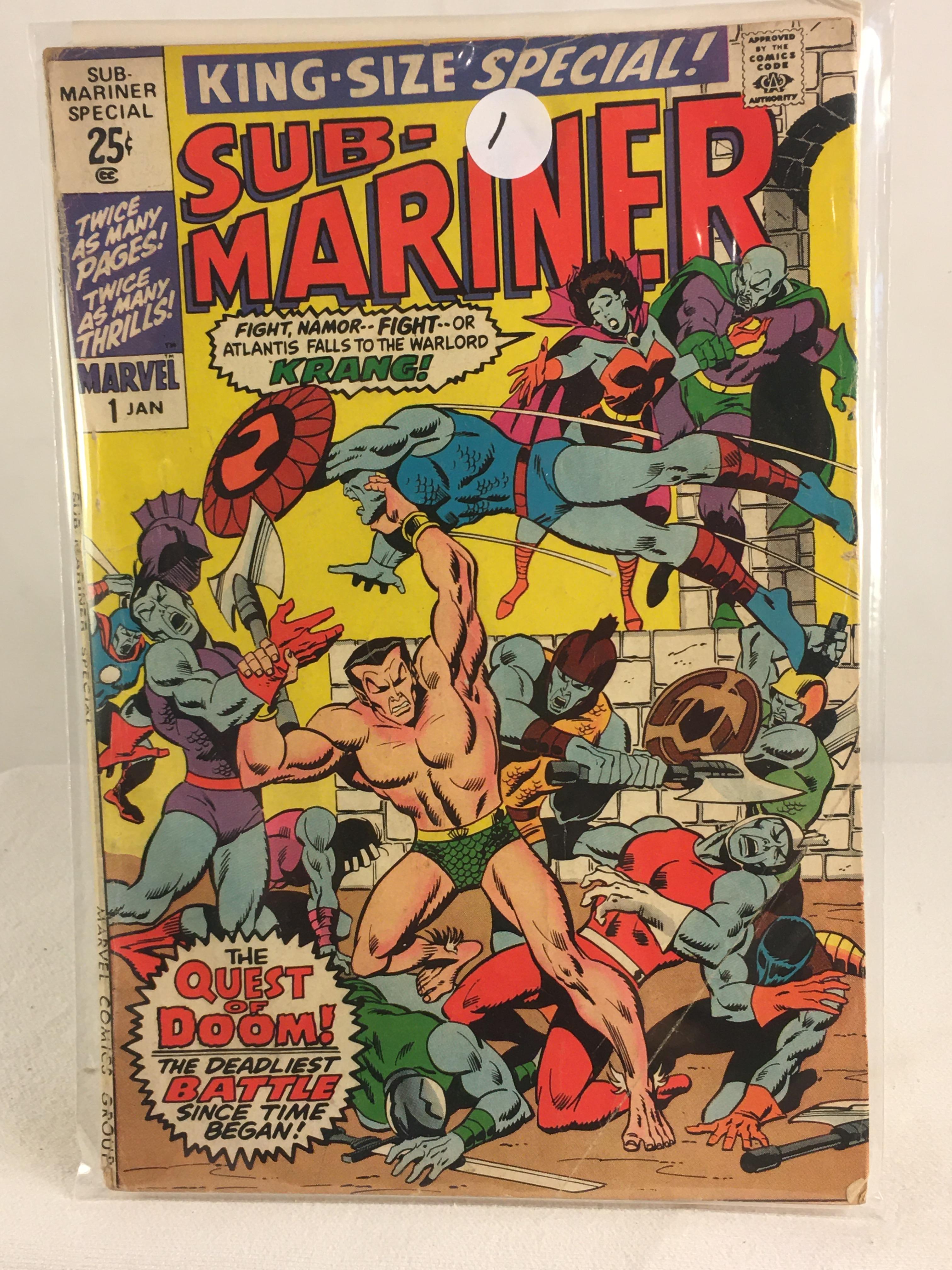 Collector Vintage Marvel Comics King-Size Special Su-mariner Comic Book No.1
