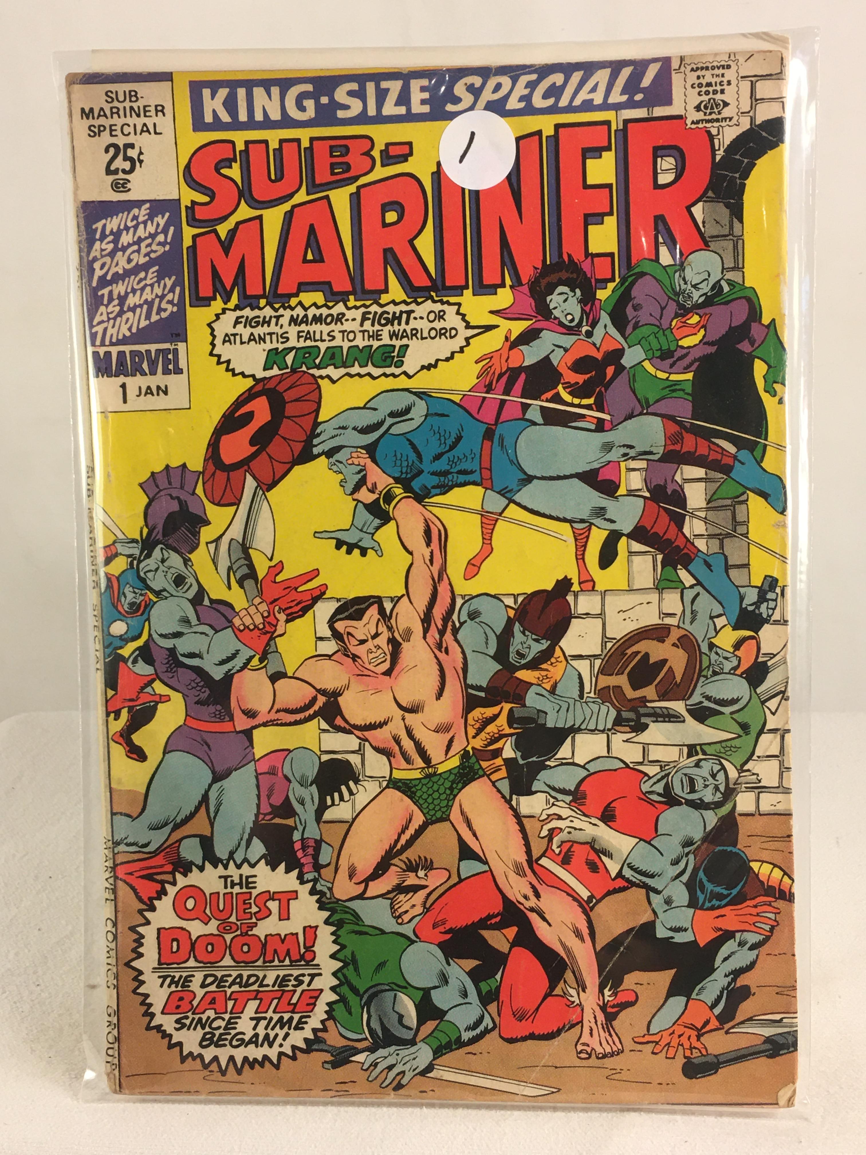 Collector Vintage Marvel Comics King-Size Special Su-mariner Comic Book No.1