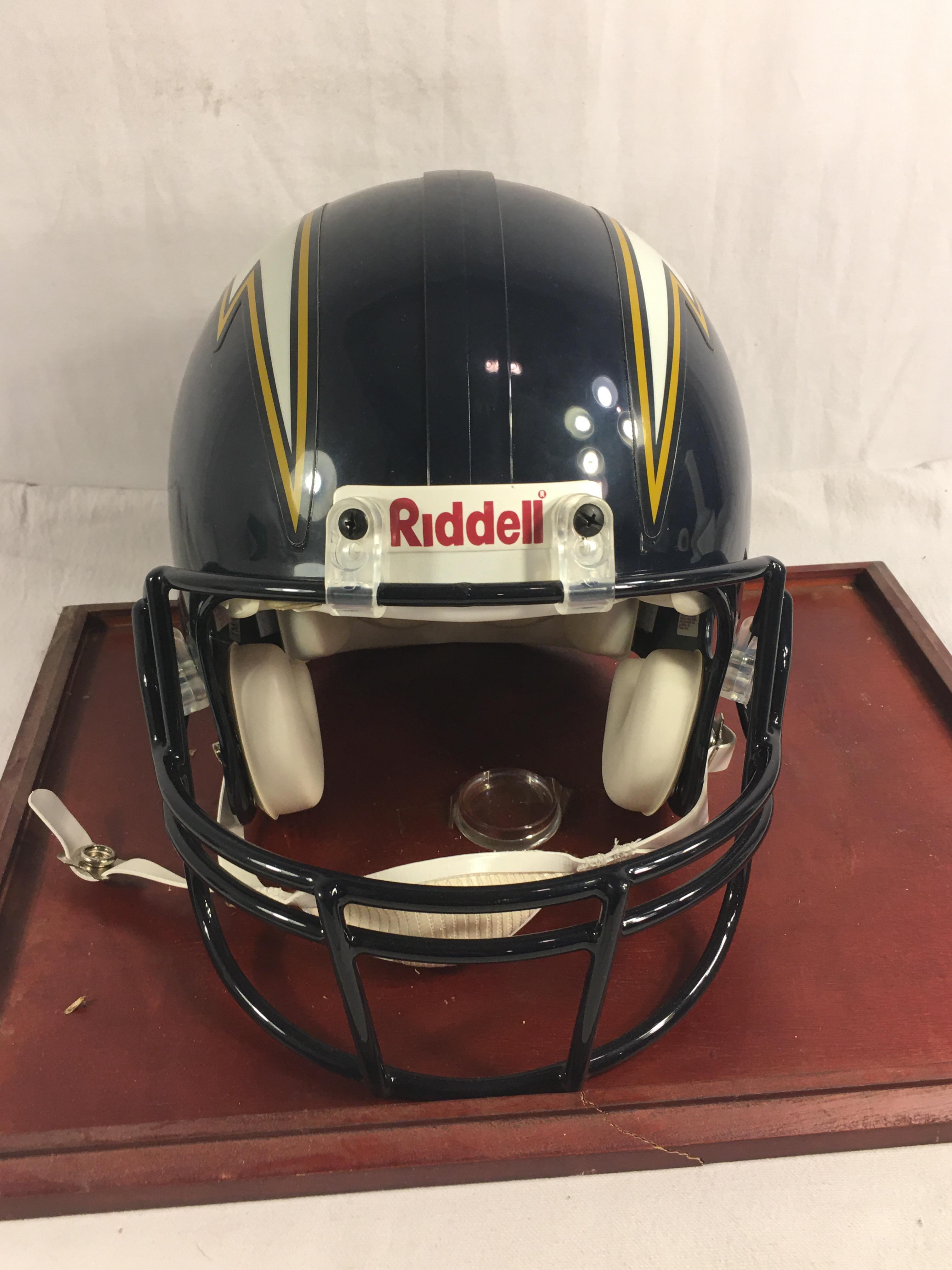 Collector Signed Riddell NFL Football Helmet in Case 17.5"X12"X12" - See Pictures