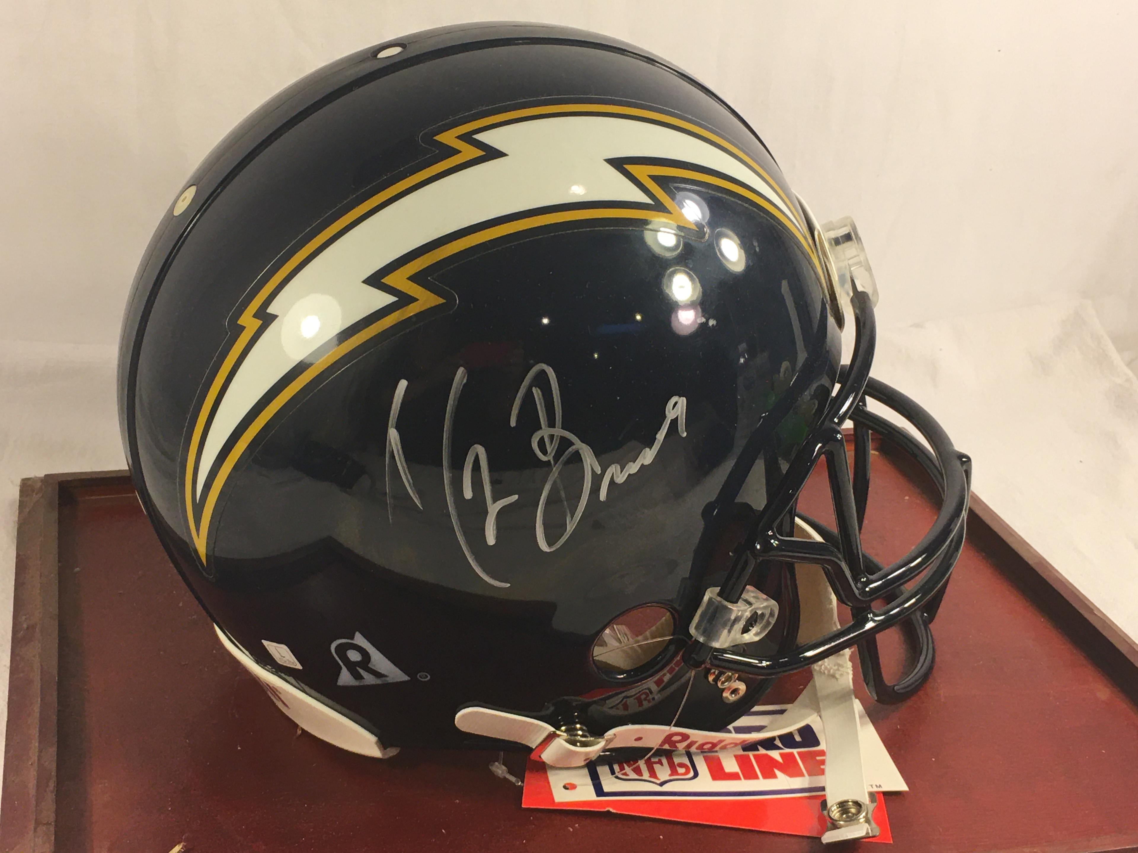 Collector Signed Riddell NFL Football Helmet in Case 17.5"X12"X12" - See Pictures