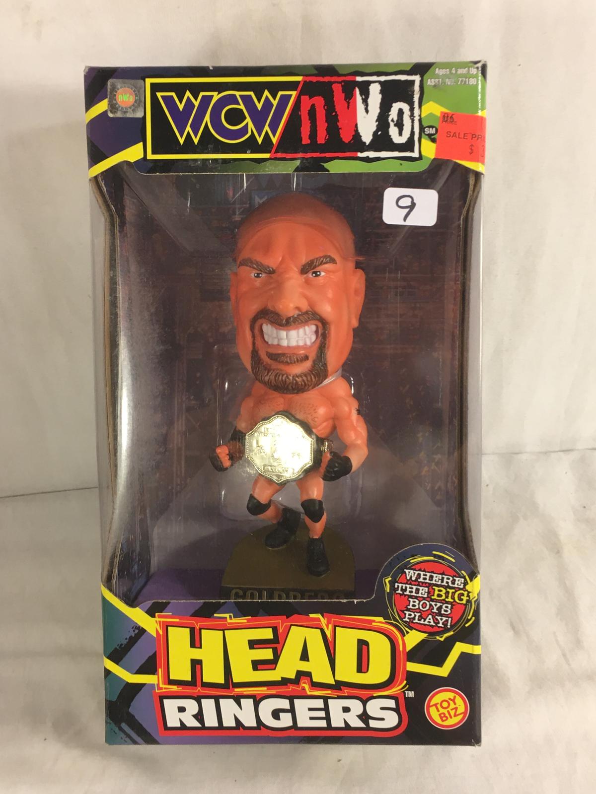 NIB Collector WCW Head Ringers Goldberg Action Figure 10"Tall Box - See Photos