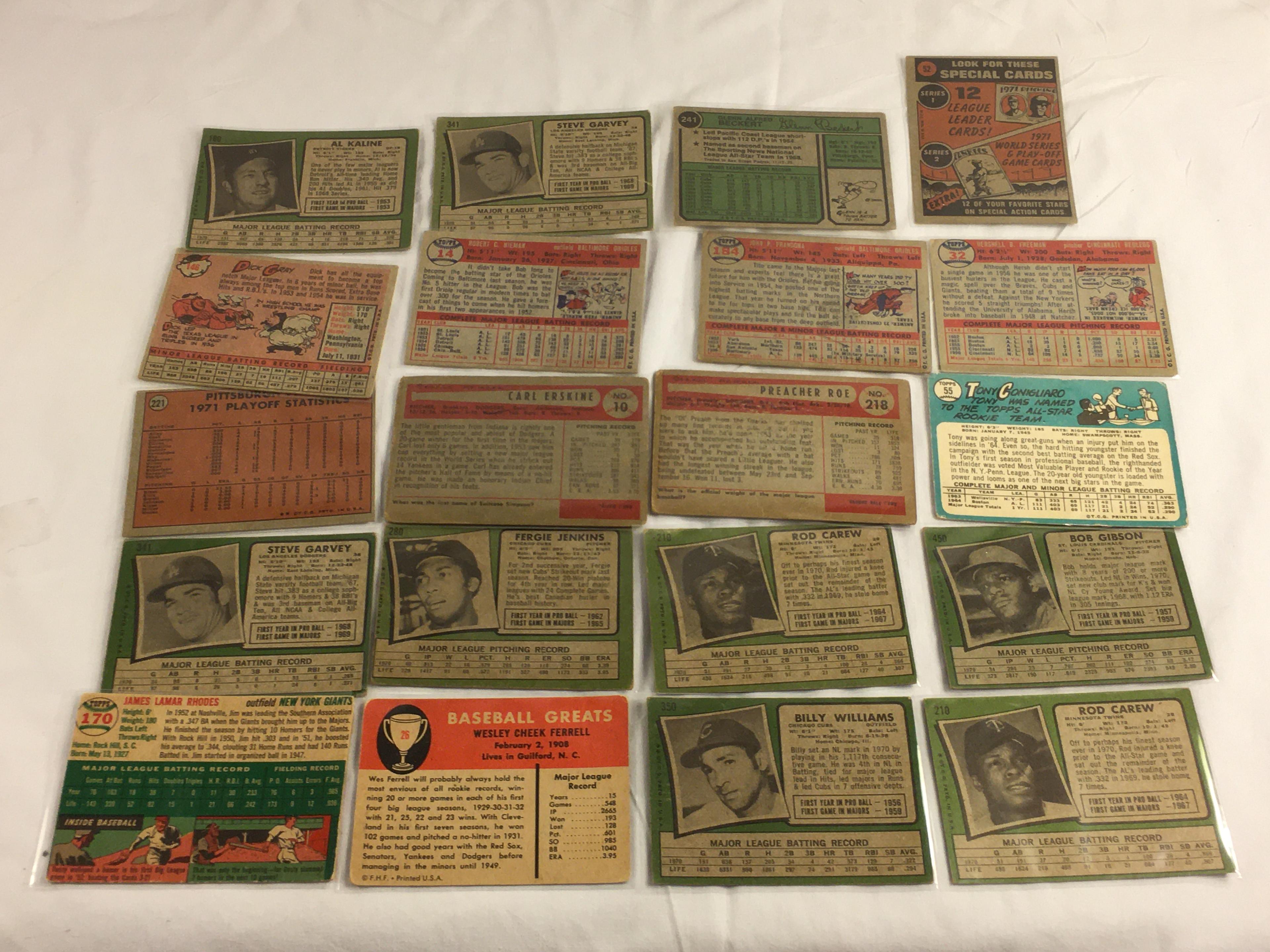 Lot of 20 Pcs Collector Loose Vintage Assorted Players Baseball Cards - See Pictures