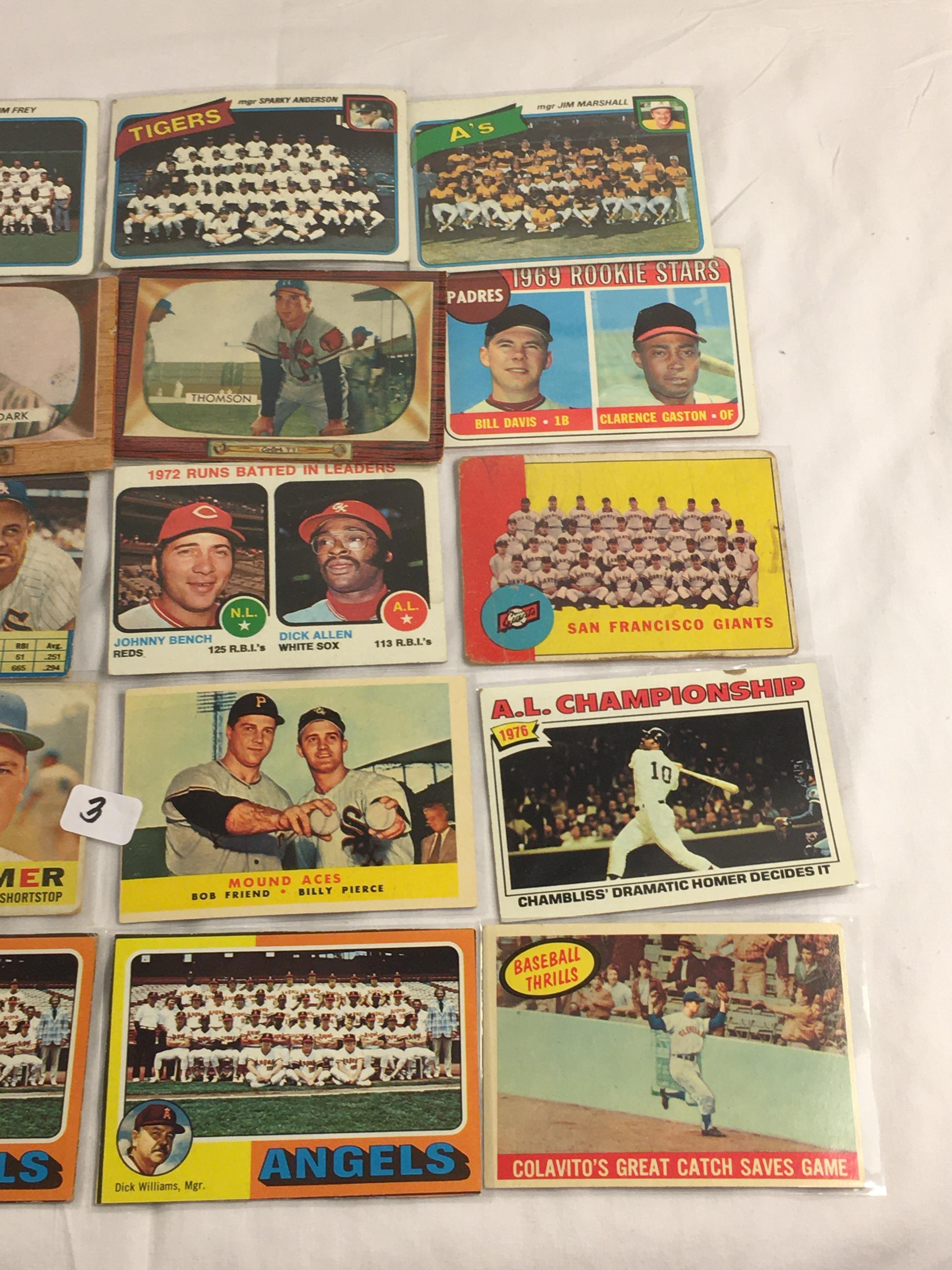 Lot of 20 Pcs Collector Loose Vintage Assorted Players Baseball Cards - See Pictures