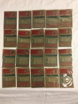 Lot of 20 Pcs Collector Loose Vintage Assorted Players Baseball Cards - See Pictures