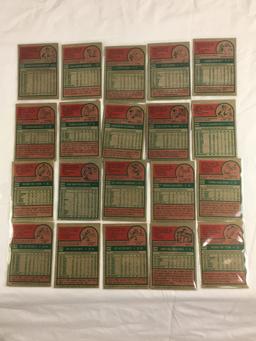 Lot of 20 Pcs Collector Loose Vintage Assorted Players Baseball Cards - See Pictures