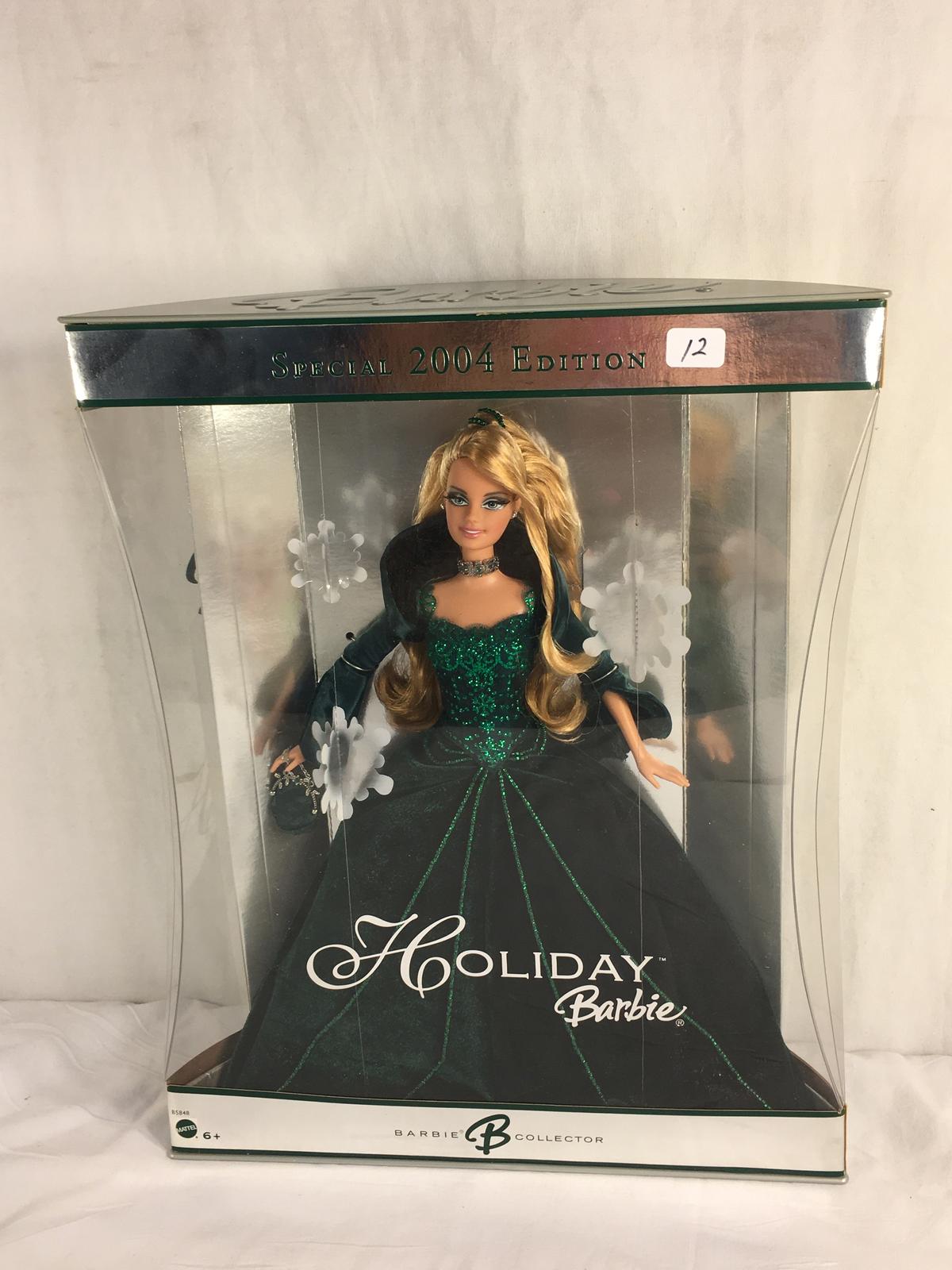 Collector NIP 2004 Mattel Holiday Celebration Barbie Doll 11-12" Tall Doll - See Pictures