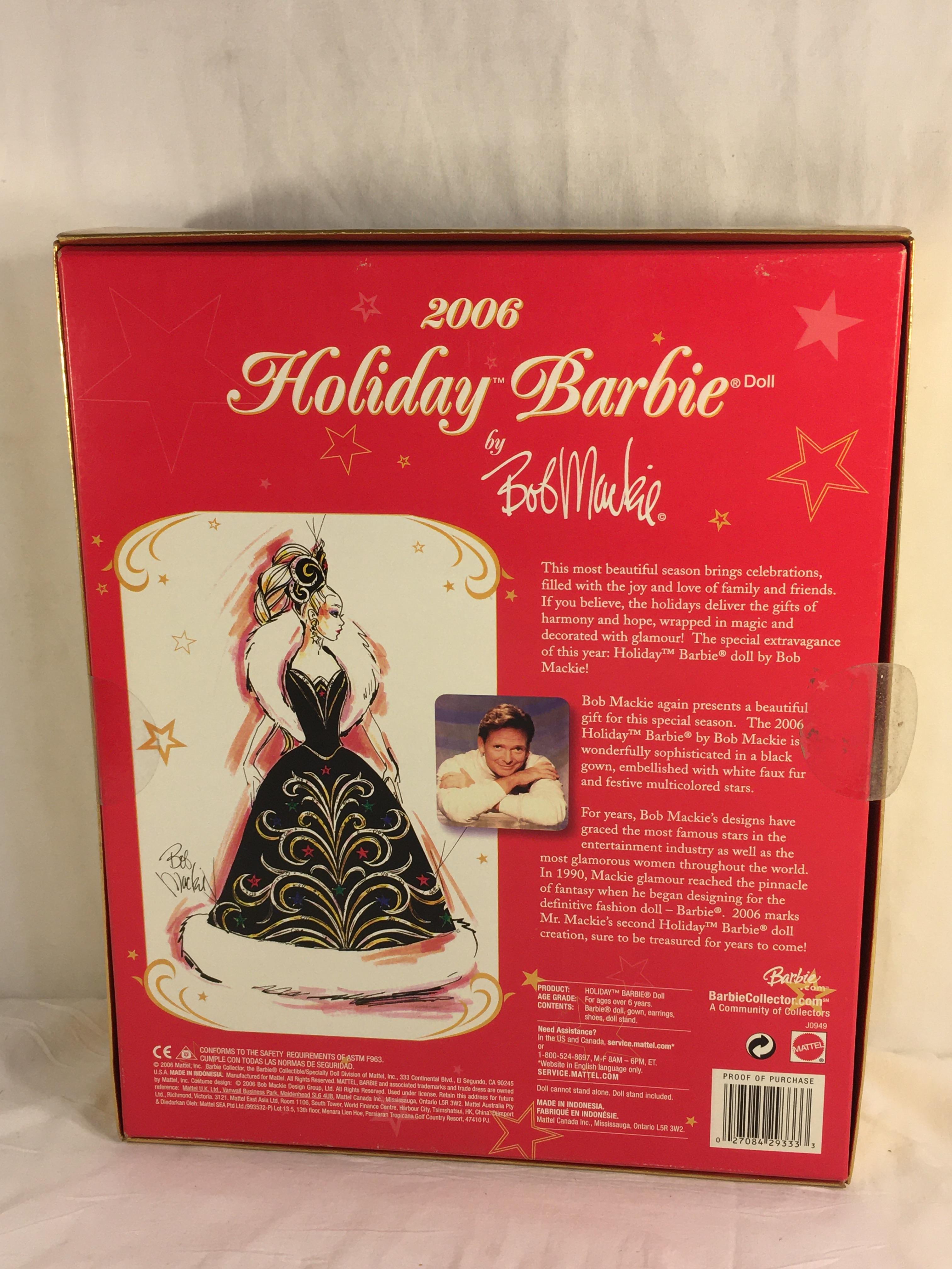 Collector NIP 2006 Mattel Holiday Celebration Barbie Doll 11-12" Tall Doll - See Pictures