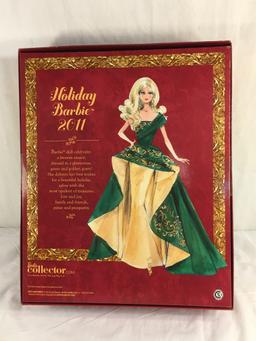 Collector NIP 2011 Mattel Holiday Celebration Barbie Doll 11-12" Tall Doll - See Pictures