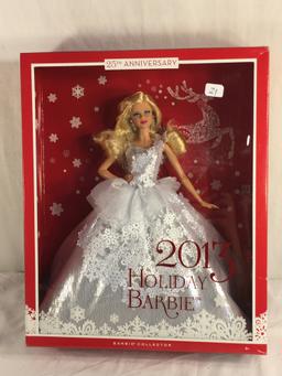 Collector NIP 2013 Mattel Holiday Celebration Barbie Doll 11-12" Tall Doll - See Pictures