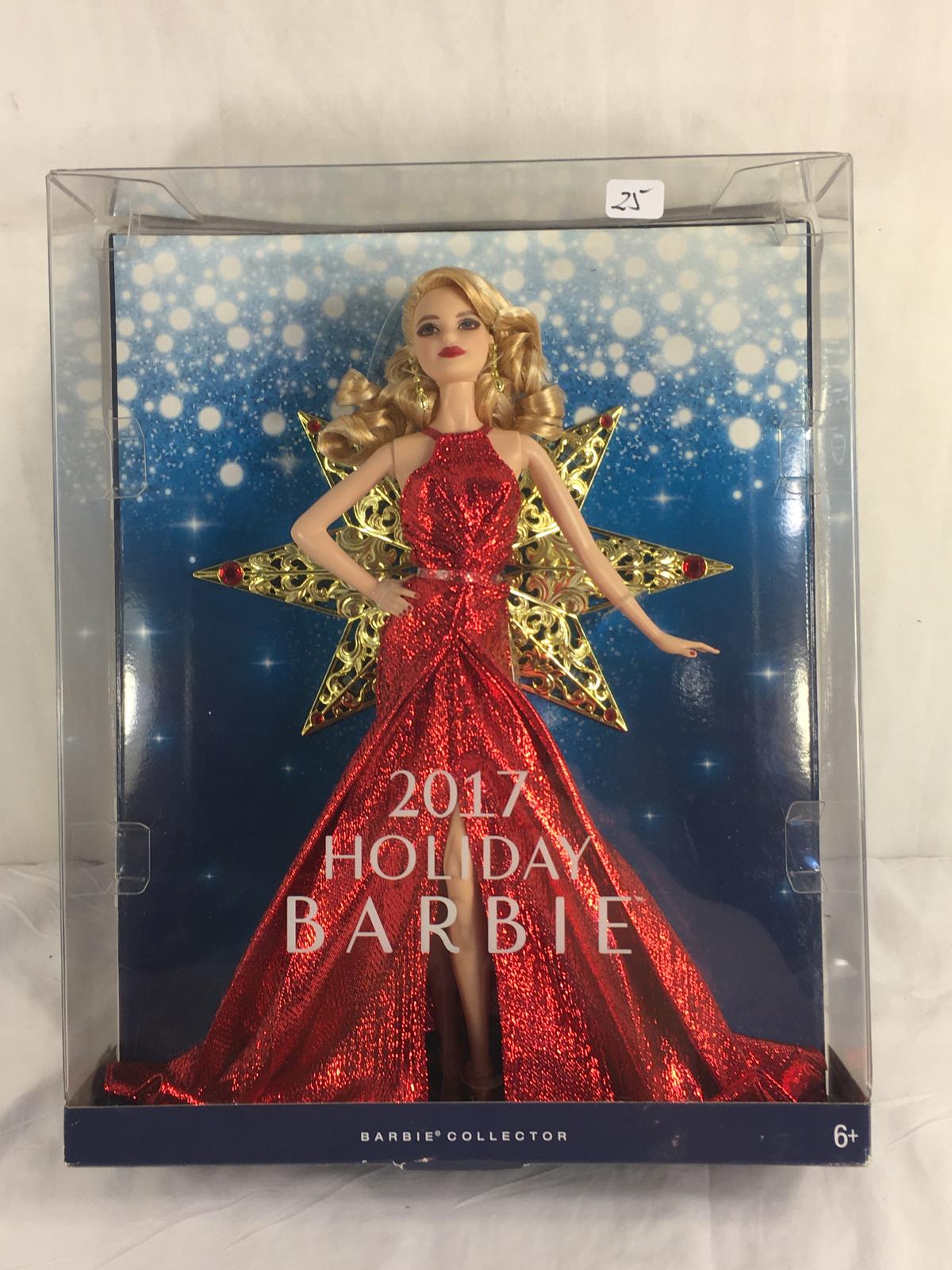 Collector NIP 2017 Mattel Holiday Celebration Barbie Doll 11-12" Tall Doll - See Pictures