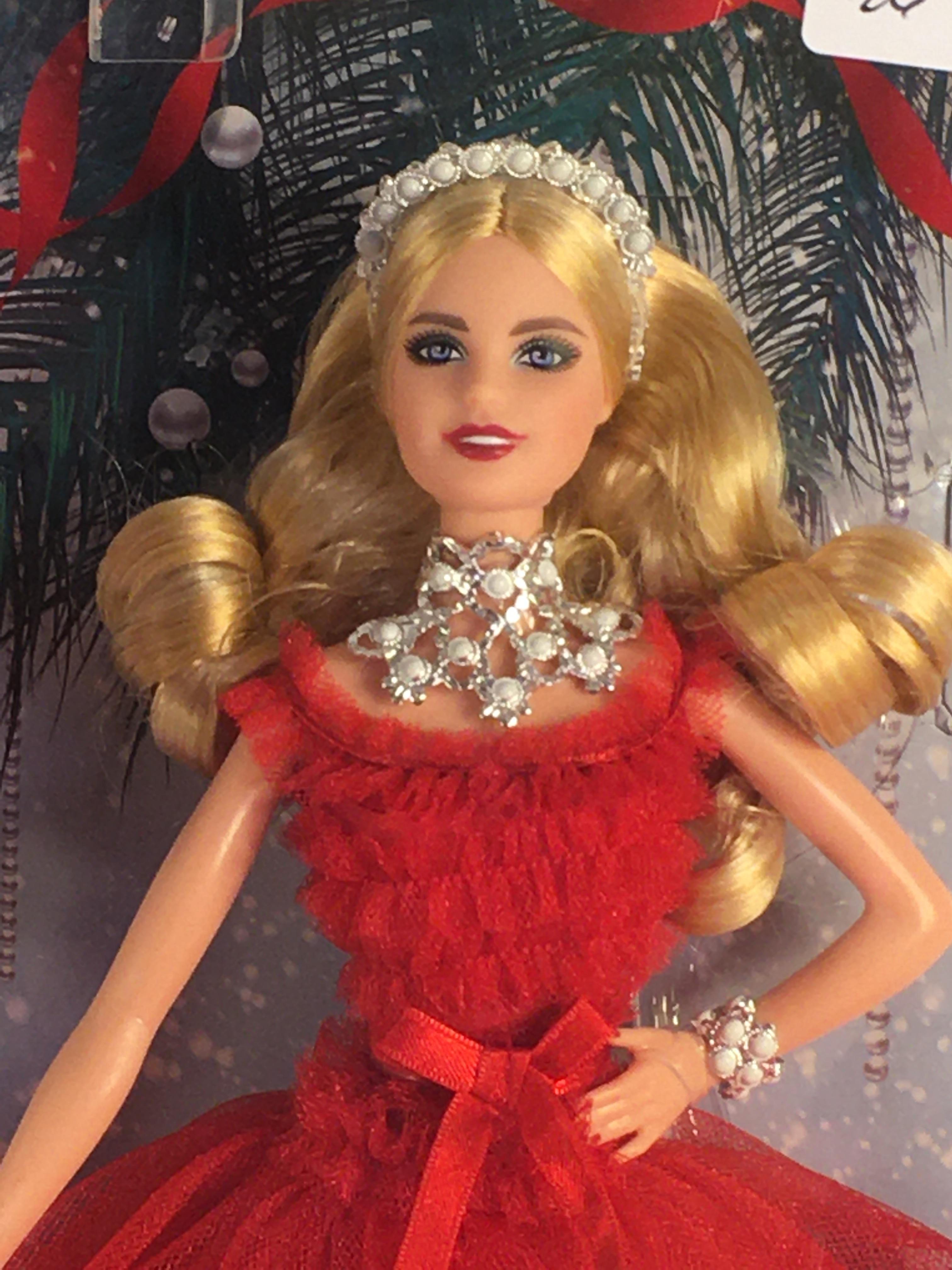 Collector NIP 2018 Mattel Holiday Celebration Barbie Doll 11-12" Tall Doll - See Pictures