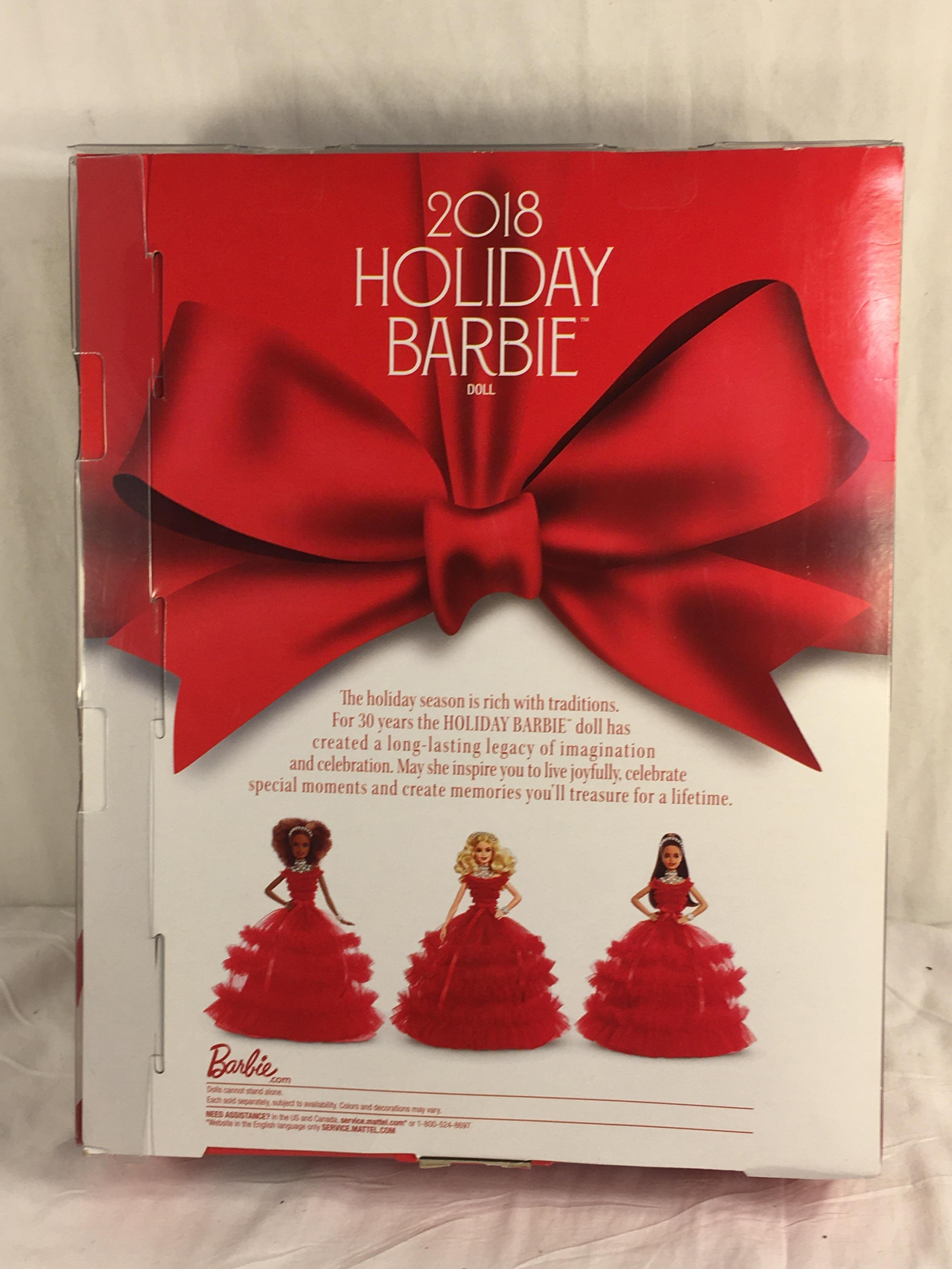 Collector NIP 2018 Mattel Holiday Celebration Barbie Doll 11-12" Tall Doll - See Pictures