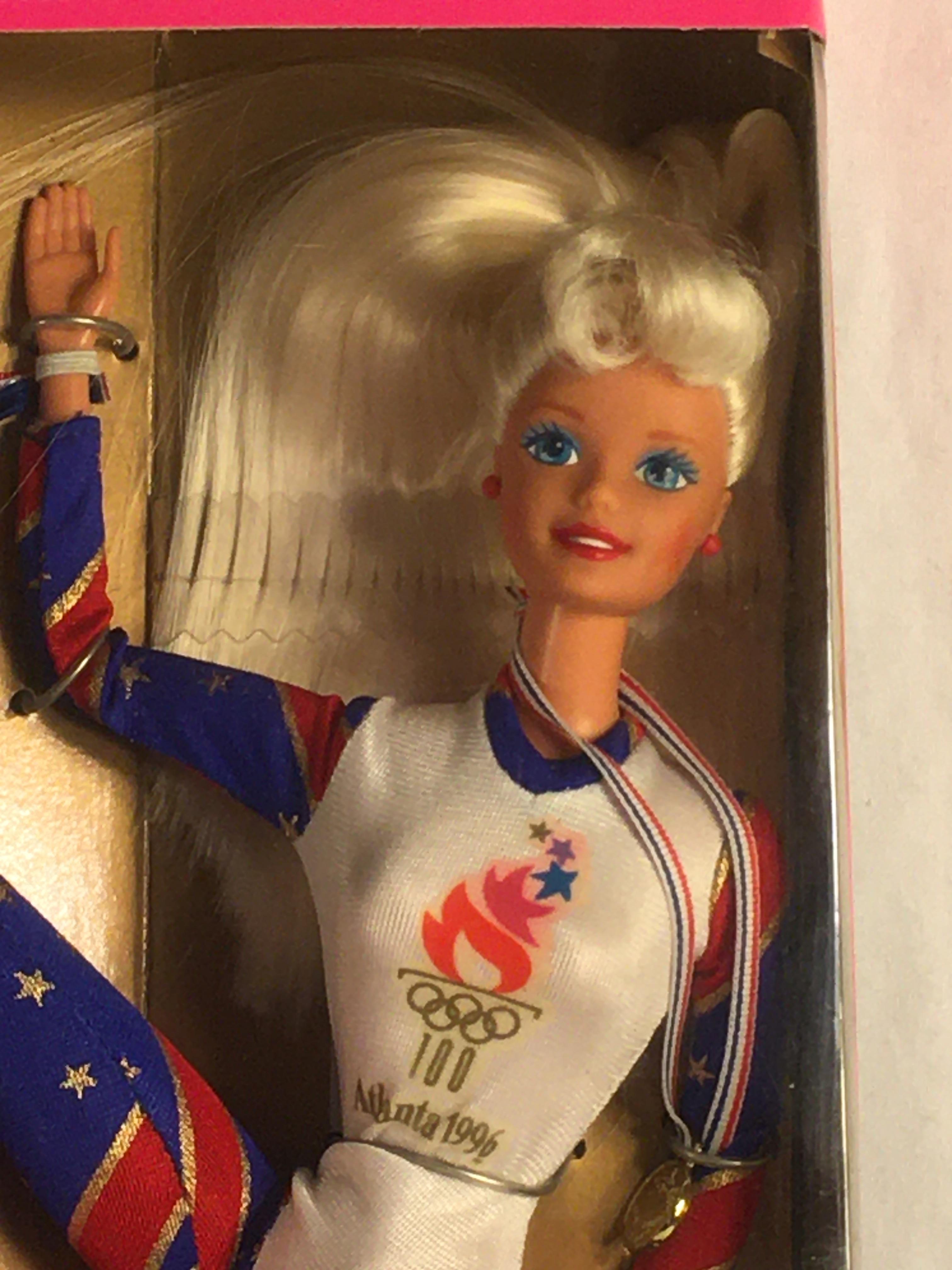 Collector NIP Mattel Barbie Doll Olympic Gymnast Barbie 11-12"Tall Doll - See Pictures