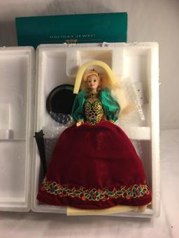 Collector NIP 1995 Mattel Barbie Holiday Porcelain Doll 16X11.3/4" Box Size