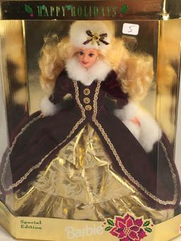 Collector NIP 1996 Mattel Holiday Celebration Barbie Doll  11-12" Tall Doll - See Pictures