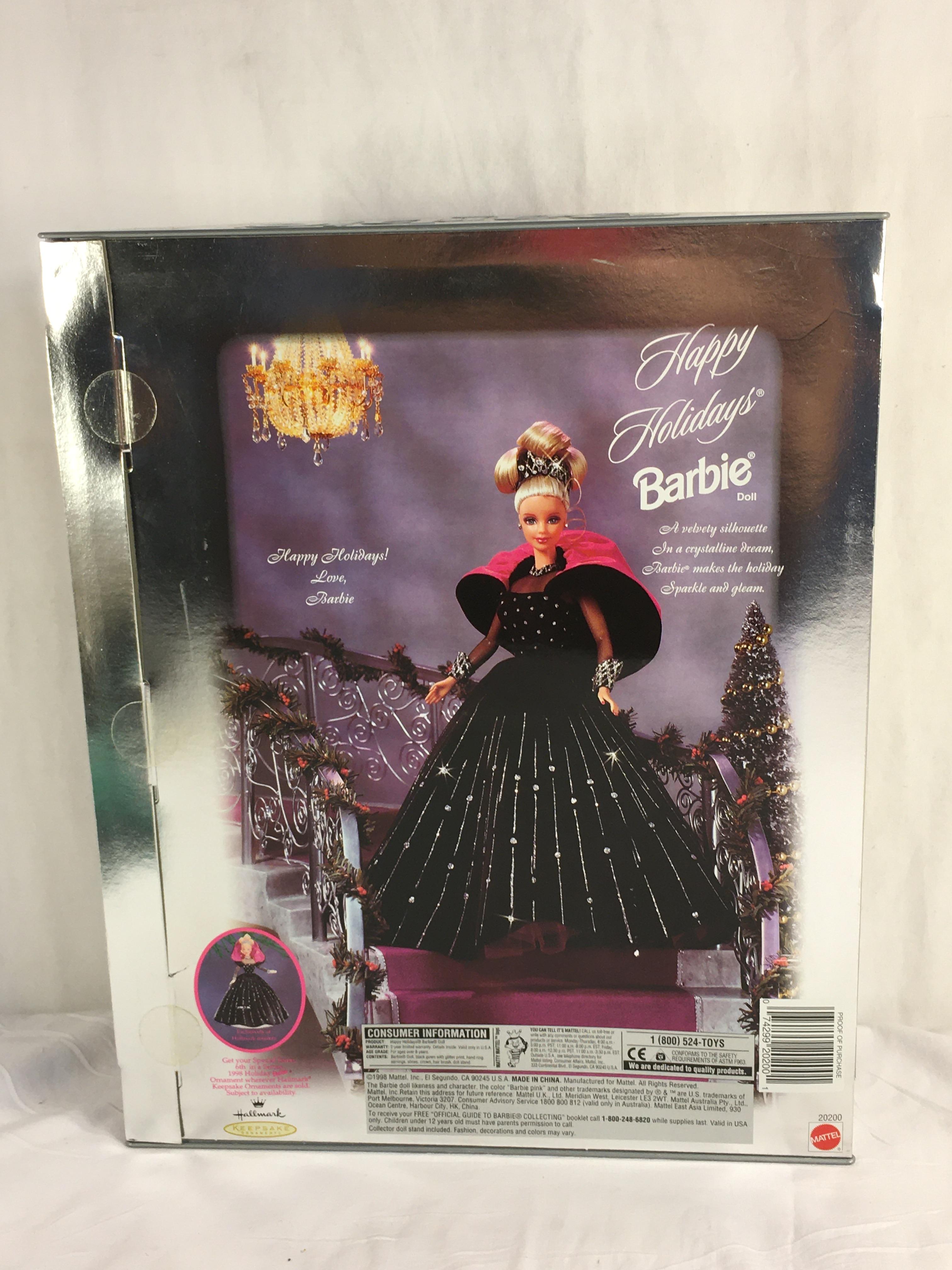 Collector NIP 1998 Mattel Holiday Celebration Barbie Doll  11-12" Tall Doll - See Pictures