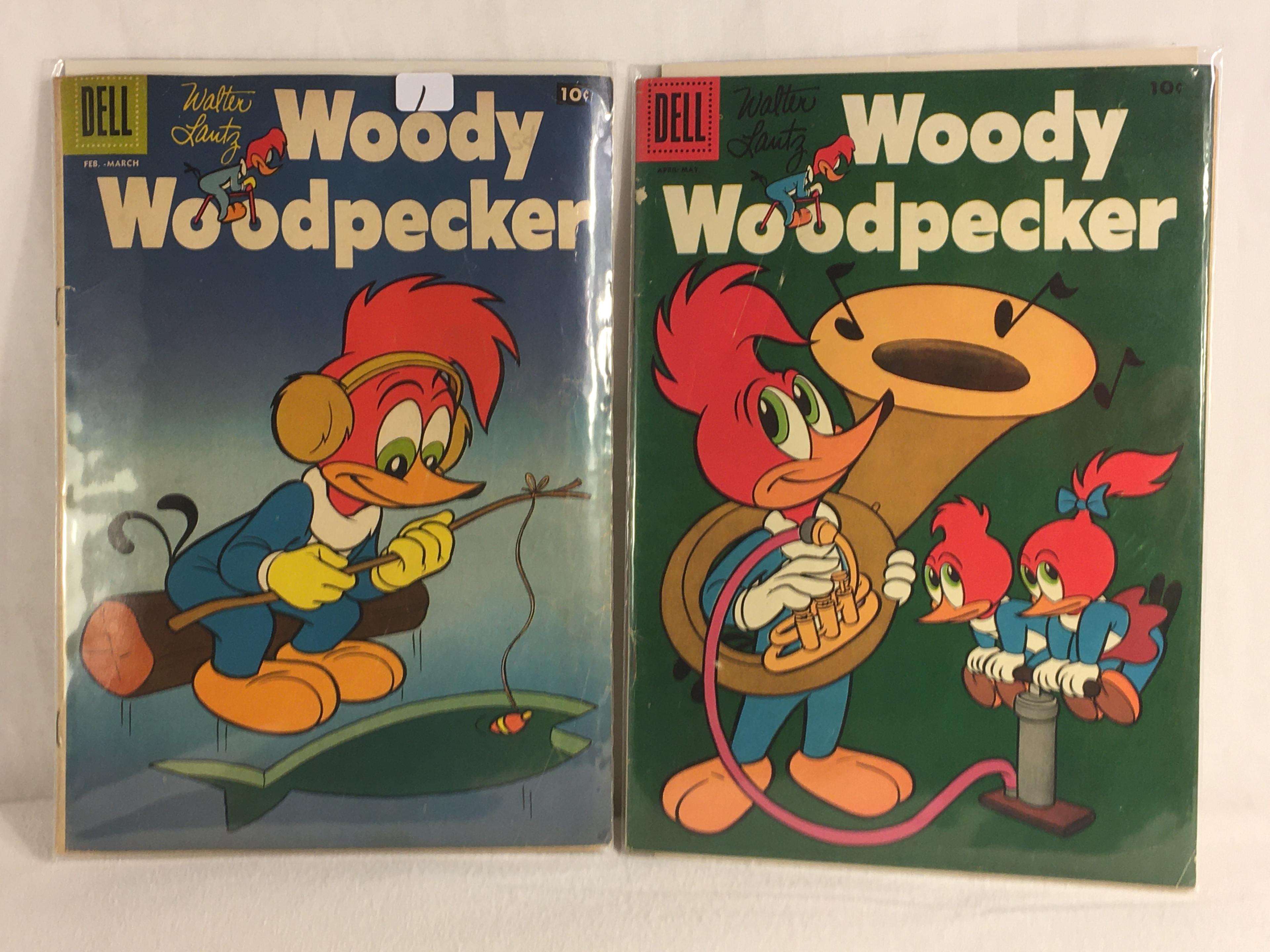 Lot of 2 Pcs Collector Vintage Dell Comics Walter Lantz Woody Woodpecker Comic Books