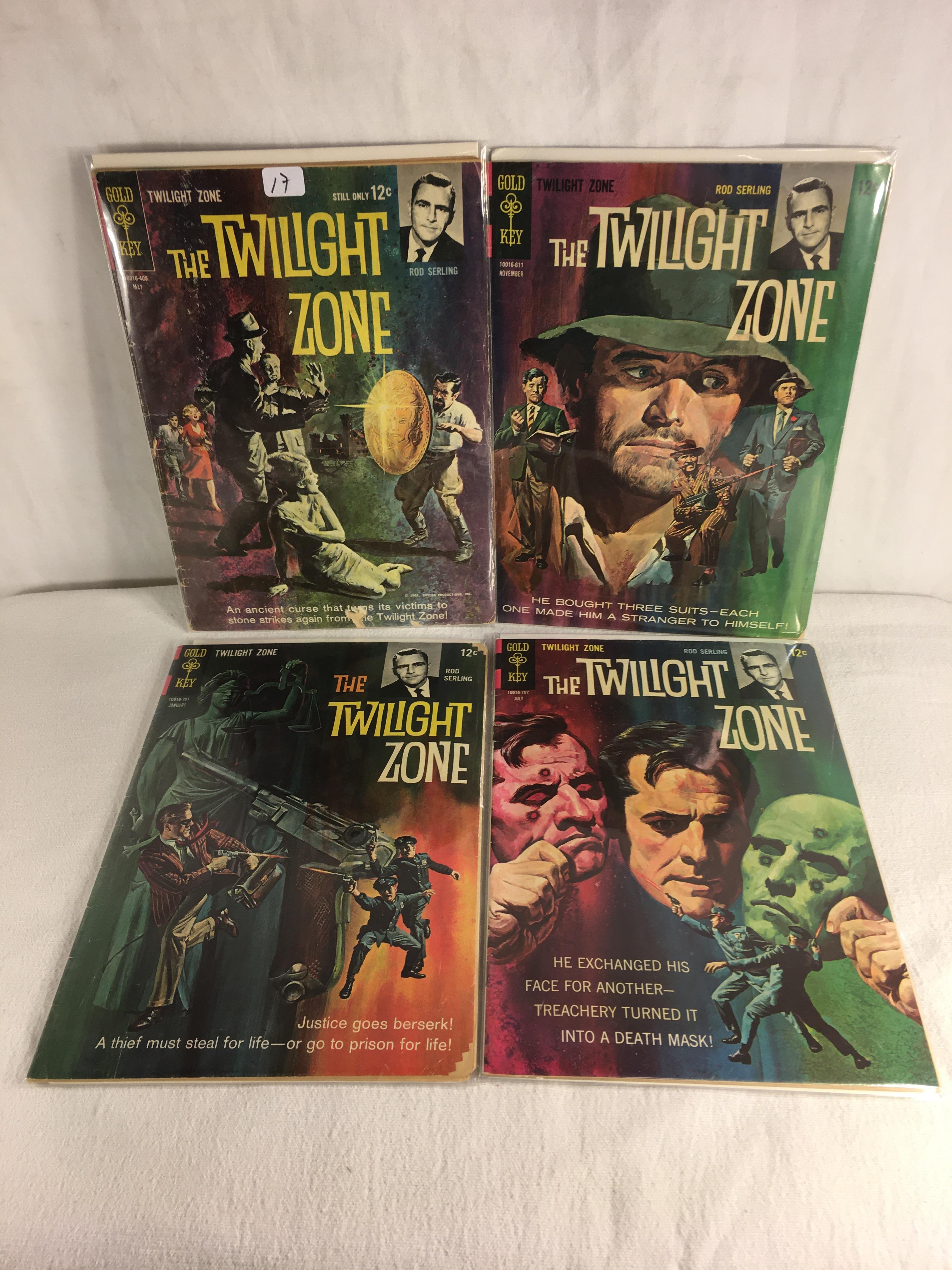 Lot of 4 Pcs Collector Vintage Gold Key Comics The Twilight Zone Comic Books