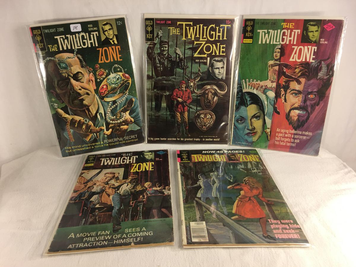 Lot of 5 Pcs Collector Vintage Gold Key Comics The Twilight Zone Comic Books