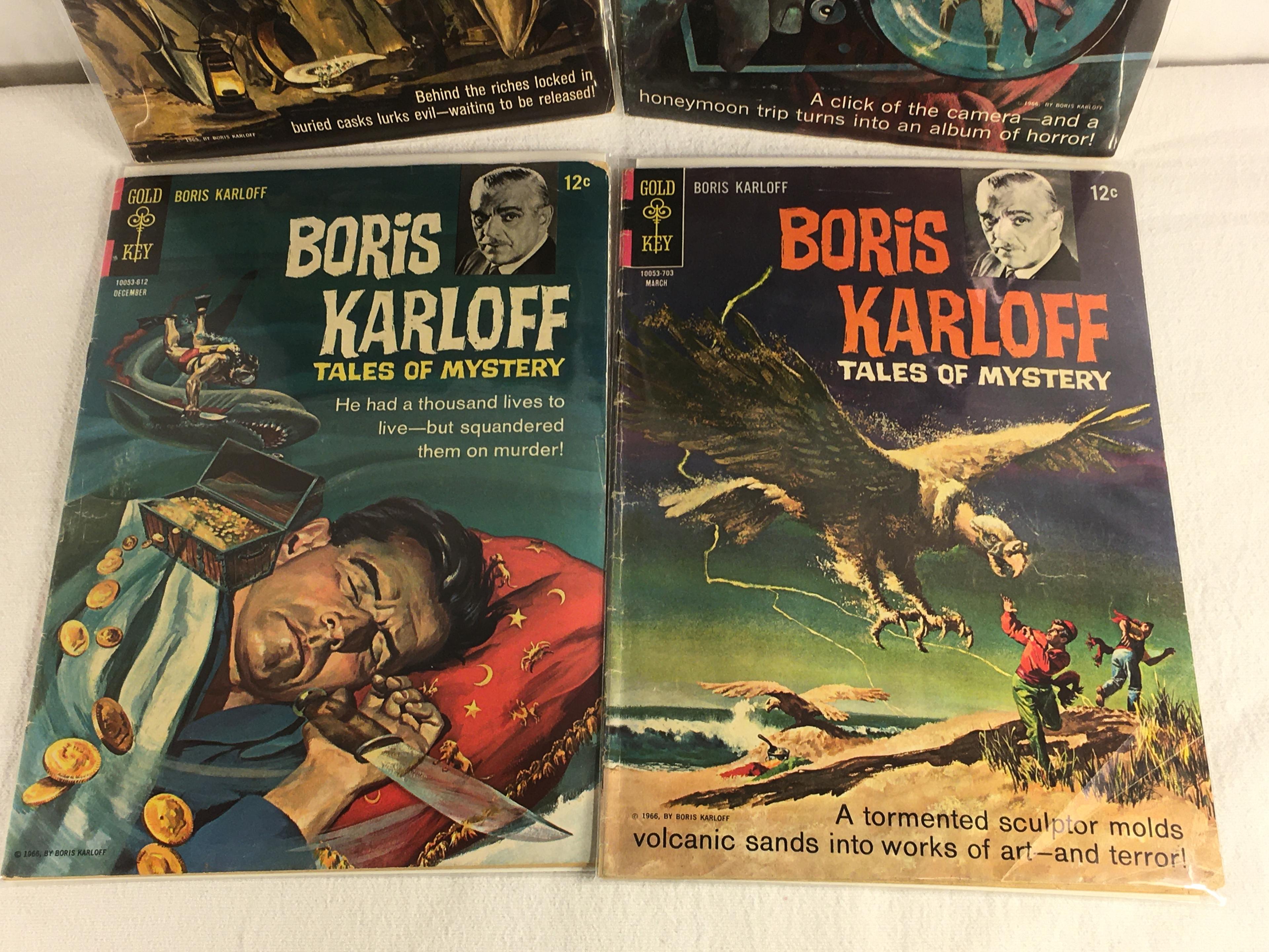 Lot of 4 Pcs Collector Vintage Gold Key Comics Boris Karloff Tales Of Mystery Comic Books