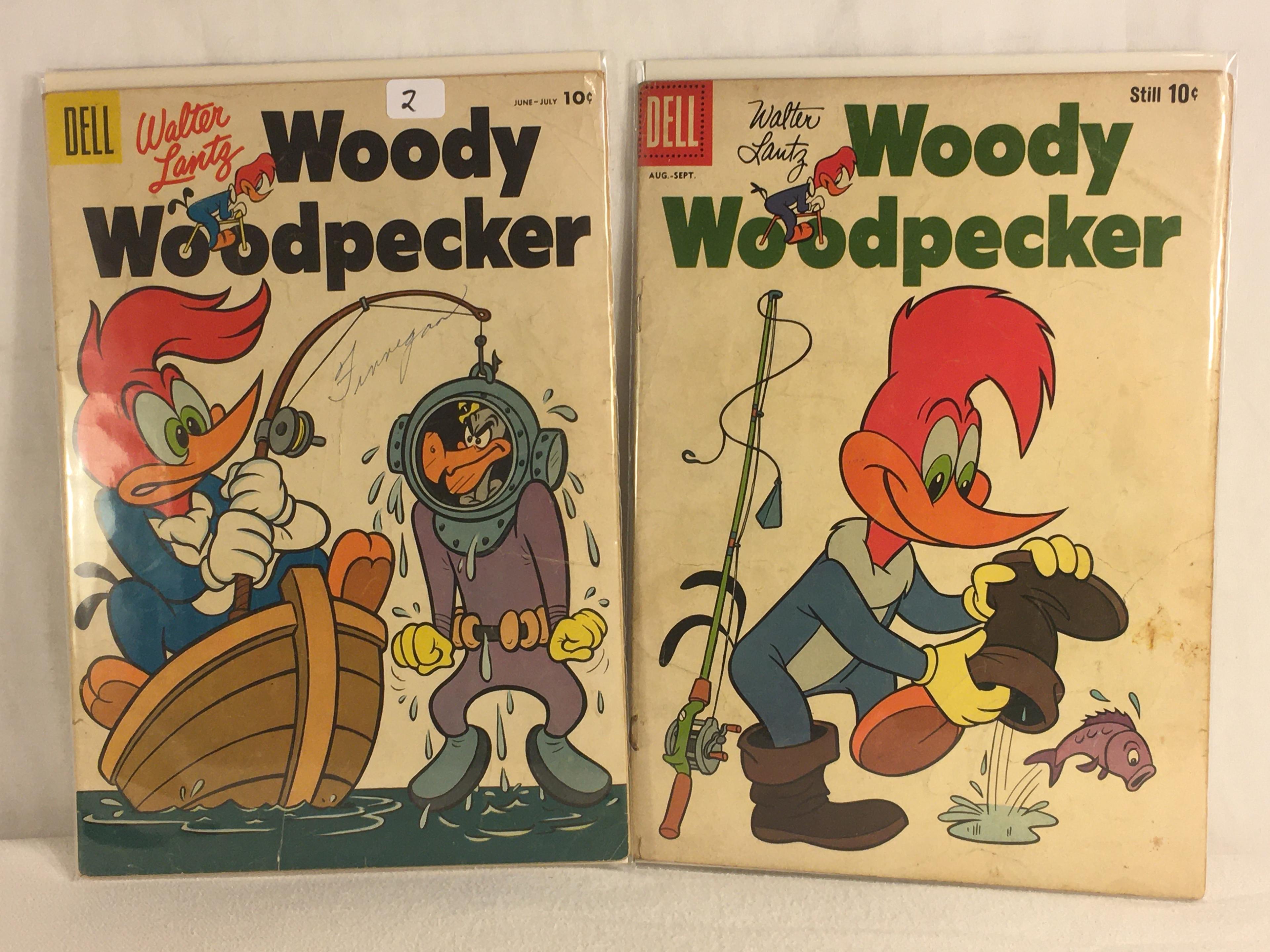 Lot of 2 Pcs Collector Vintage Dell Comics Walter Lantz Woody Woodpecker Comic Books