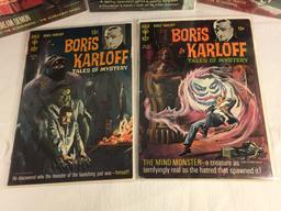 Lot of 5 Pcs Collector Vintage Gold Key Comics Boris Karloff Tales Of Mystery Comic Books