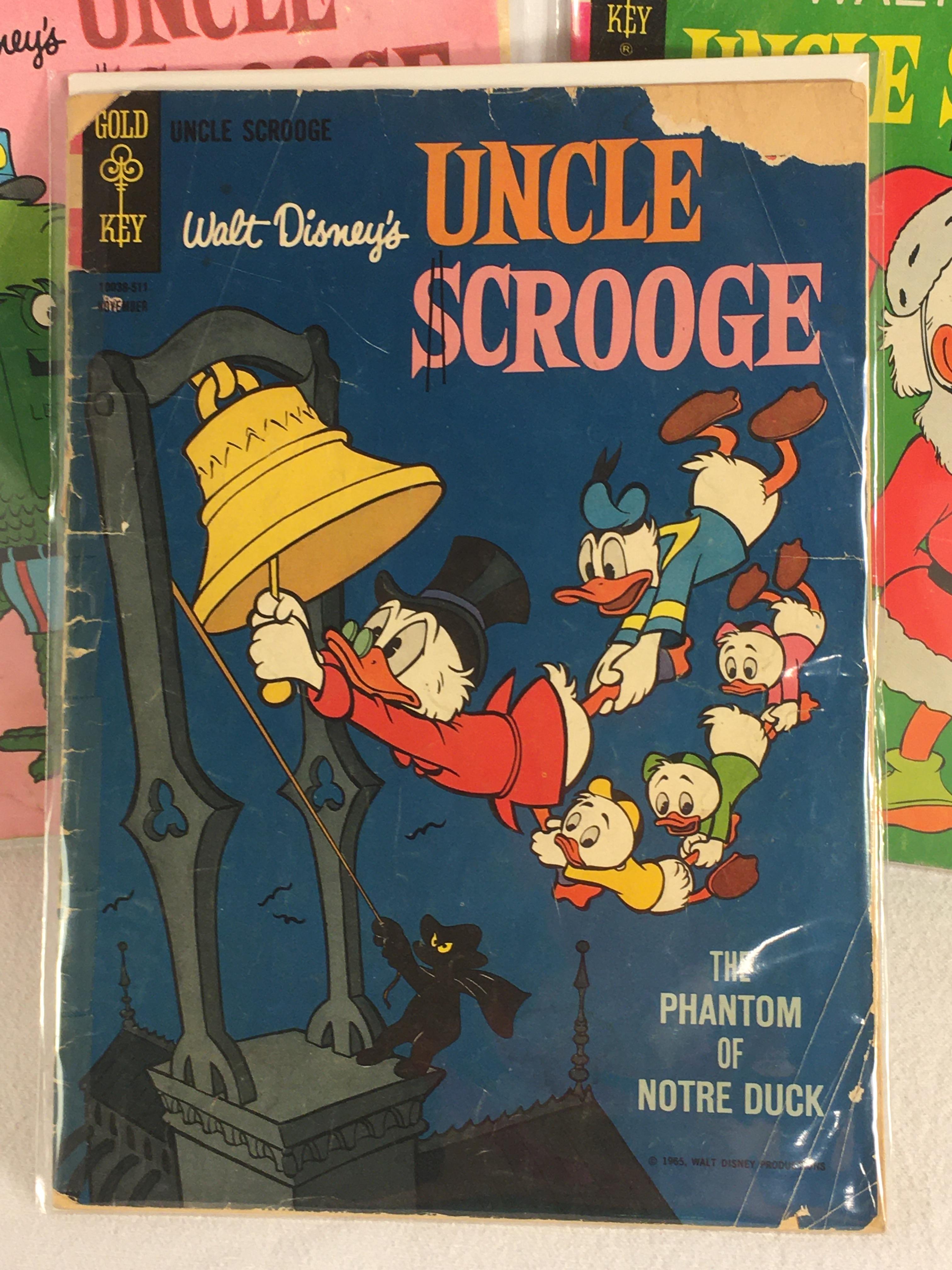 Lot of 3 Pcs Collector Vintage Gold Key Uncle Scrooge Comic Books walt Disney's