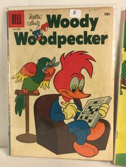 Lot of 2 Pcs Collector Vintage Dell Comics Walter Lantz Woody Woodpecker Comic Books