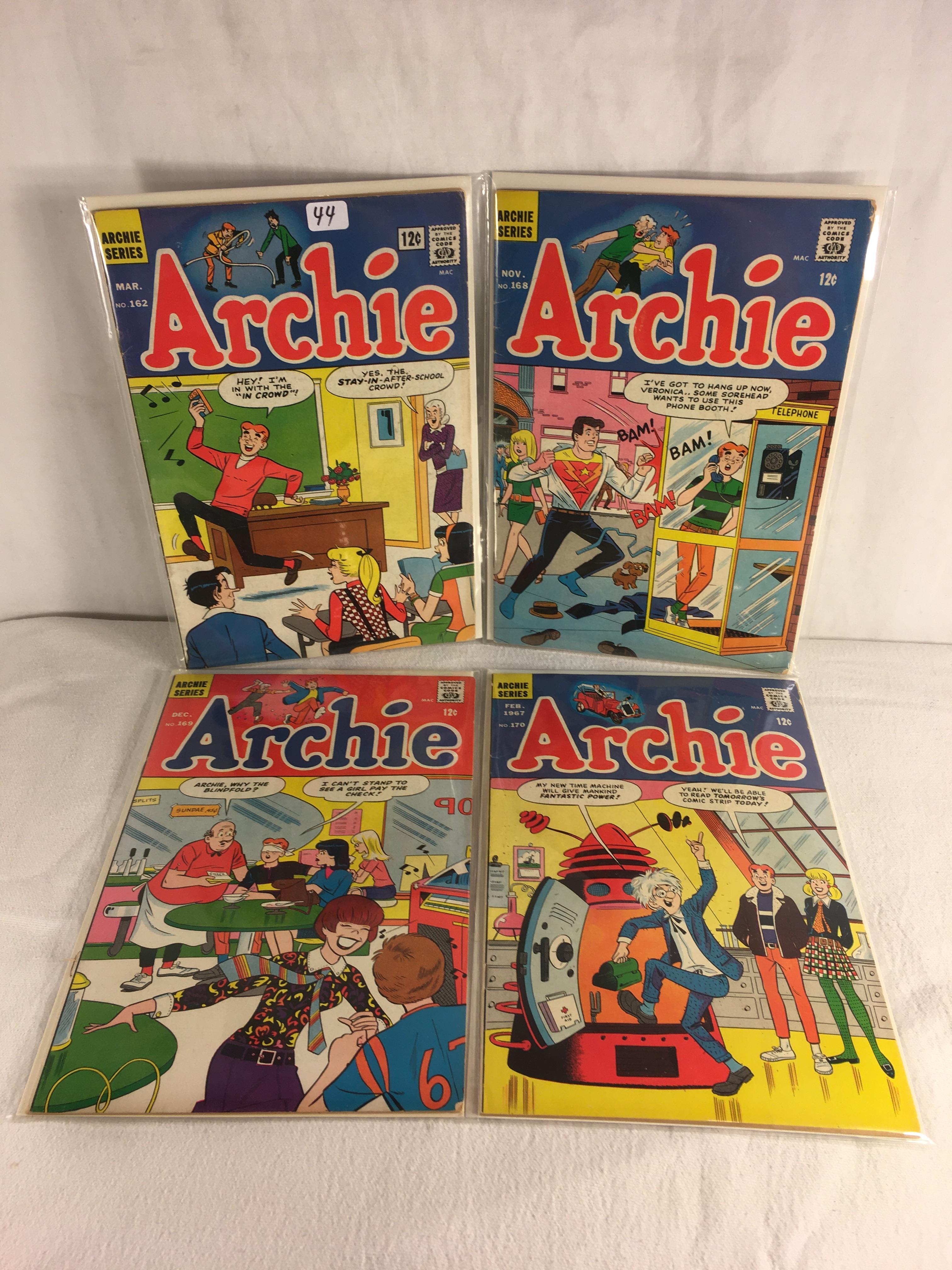 Lot of 4 Pcs Collector Vintage Archie Series Archie Comic Books No.162.168.169.170