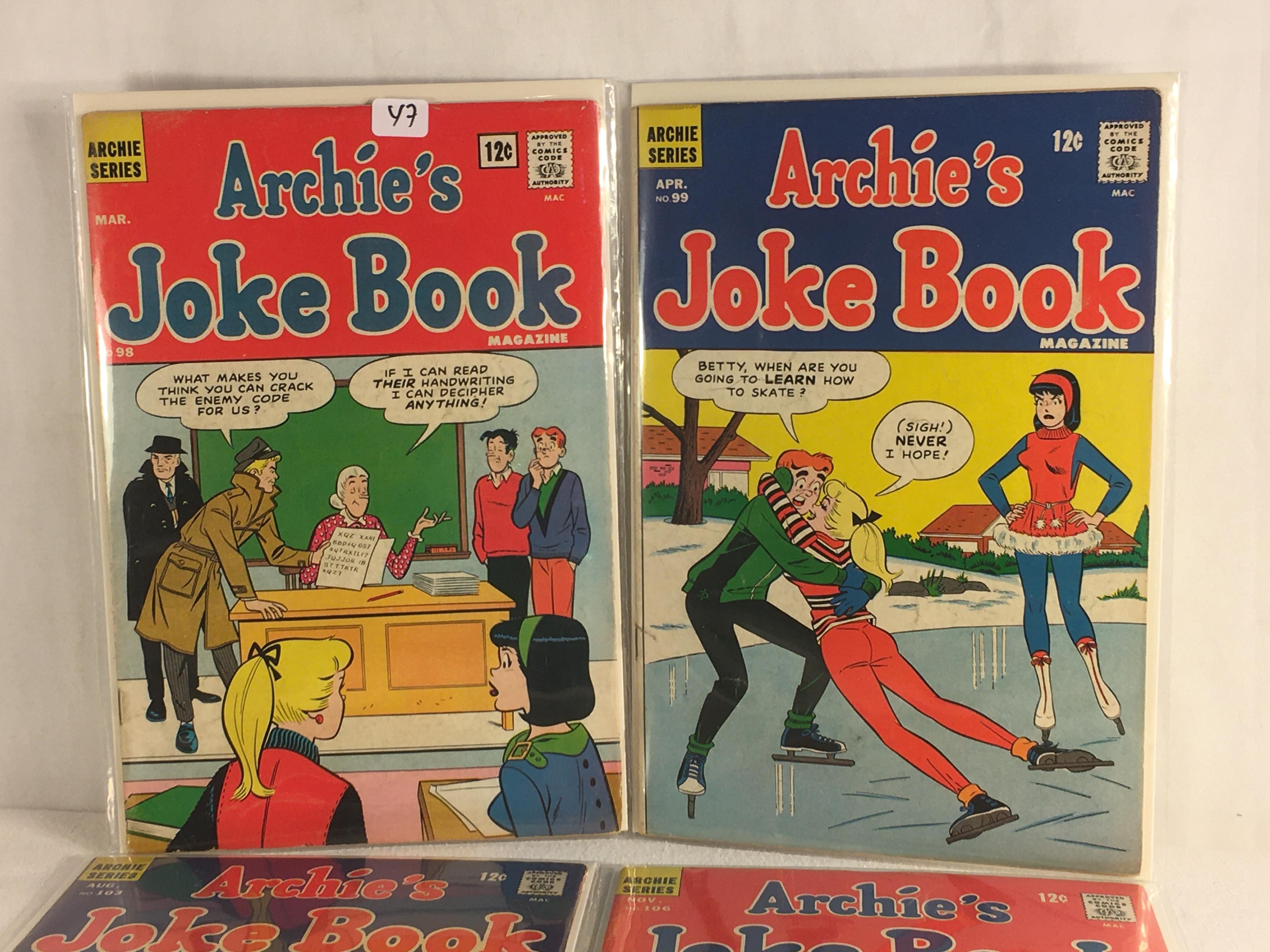 Lot of 4 Pcs Collector Vintage Archie's Series Joke Book Magazine No.98.99.103.106.