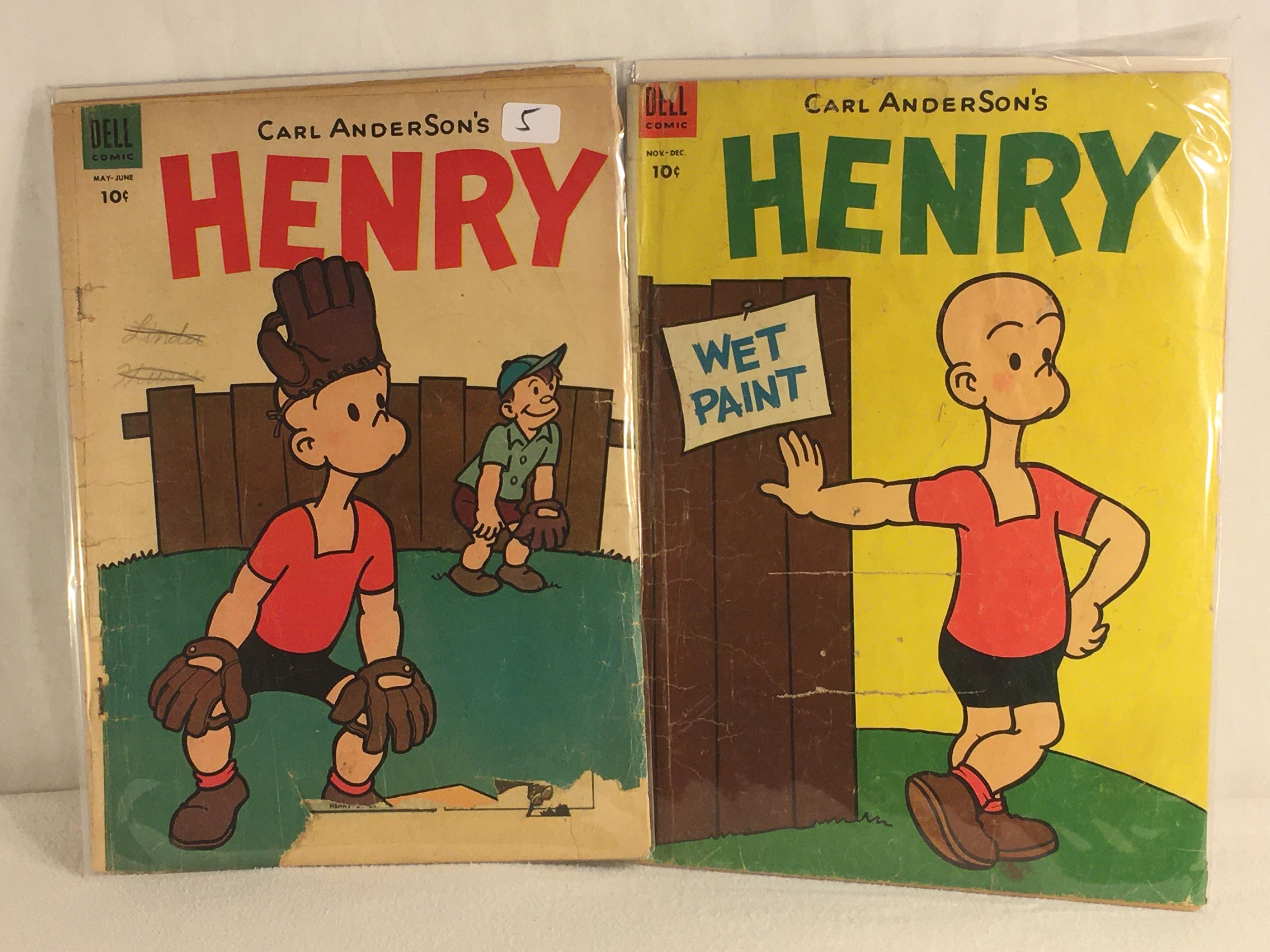 Lot of 2 Pcs Collector Vintage Dell Comics Carl Anderson's Henry Comic Books