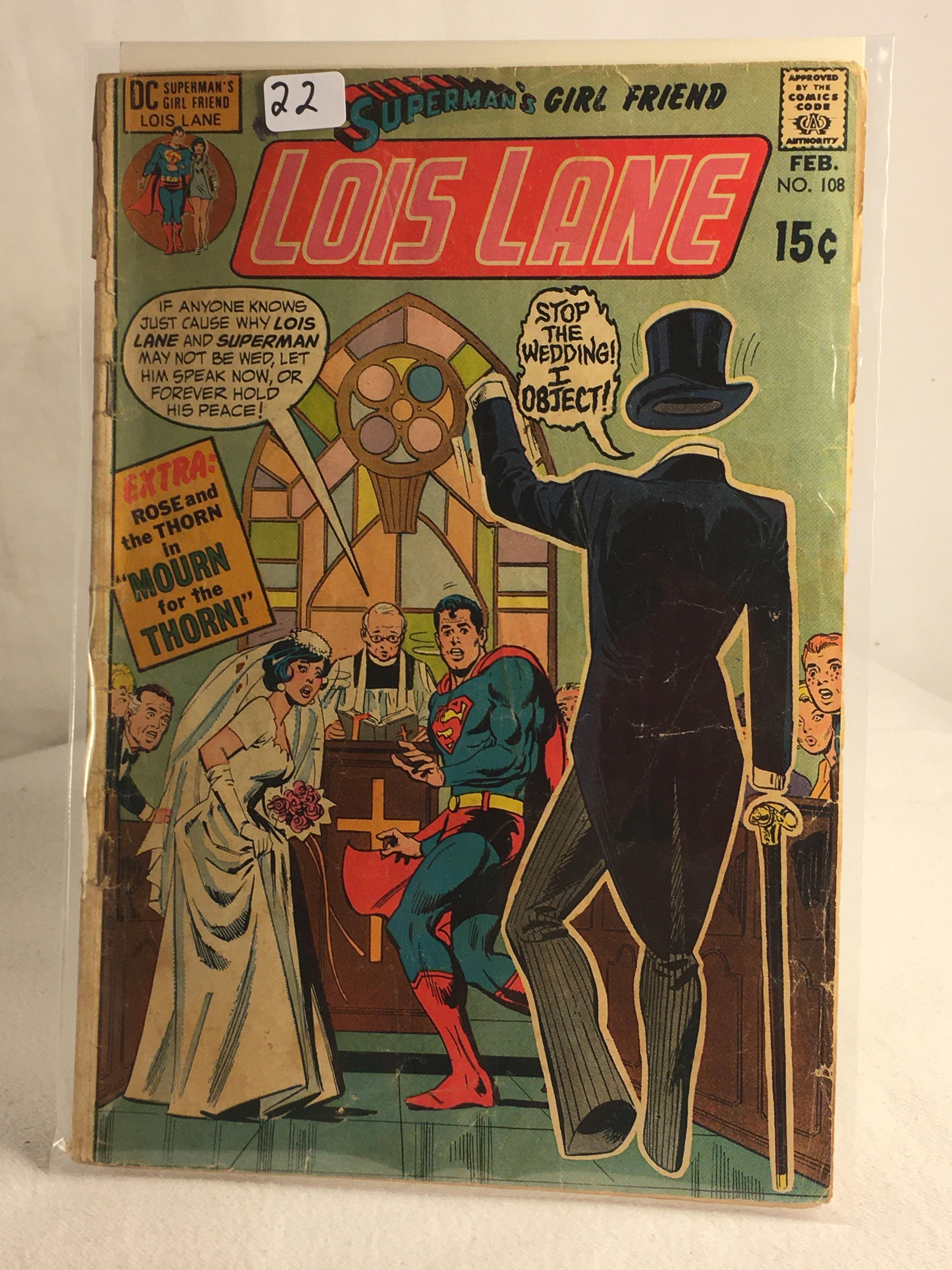 Collector Vintage DC Comics Superman's Girlfriend Lois Lane Comic Book No.108