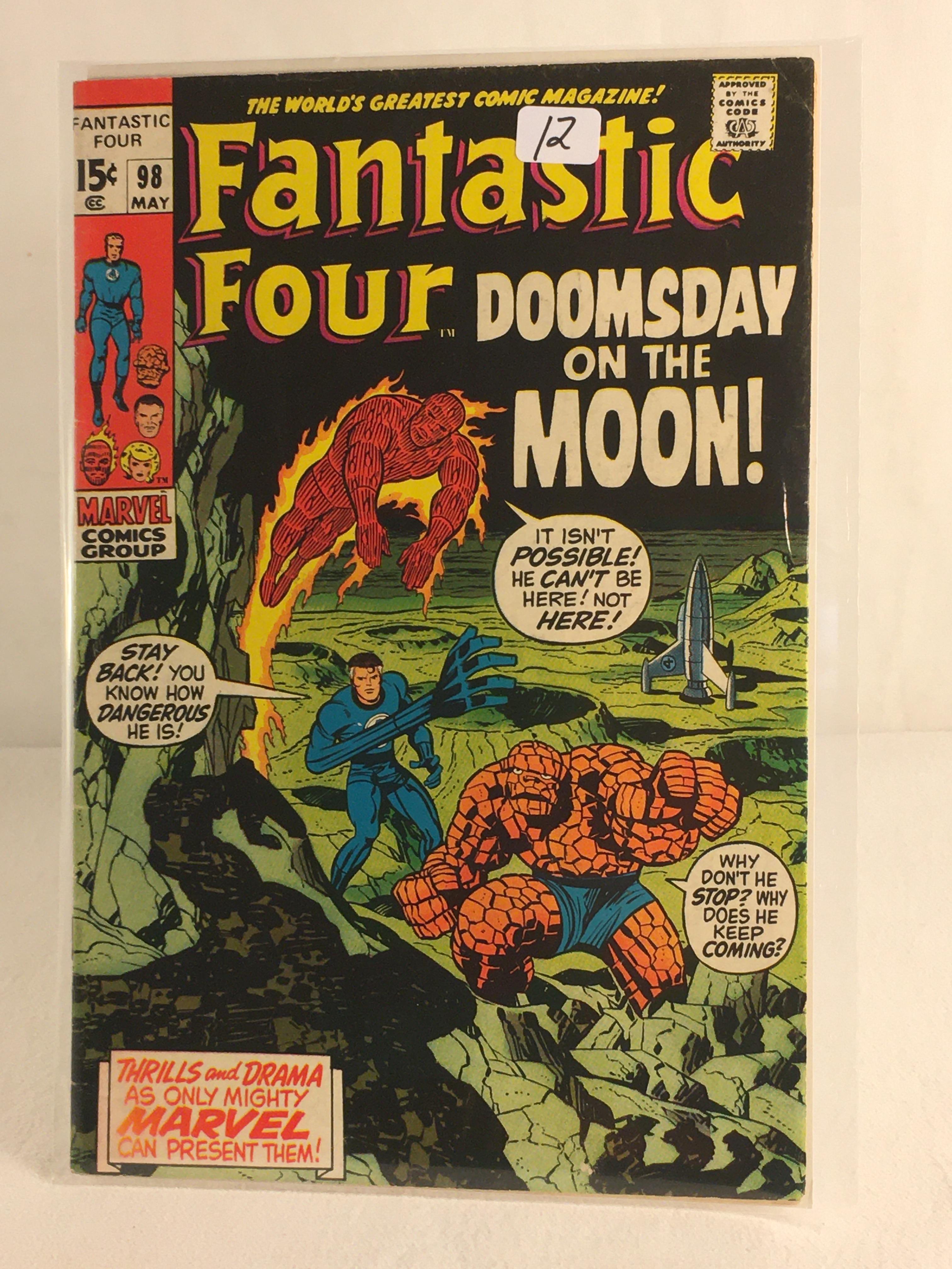 Collector Vintage Marvel Comics Fantastic Four Comic Book No.98