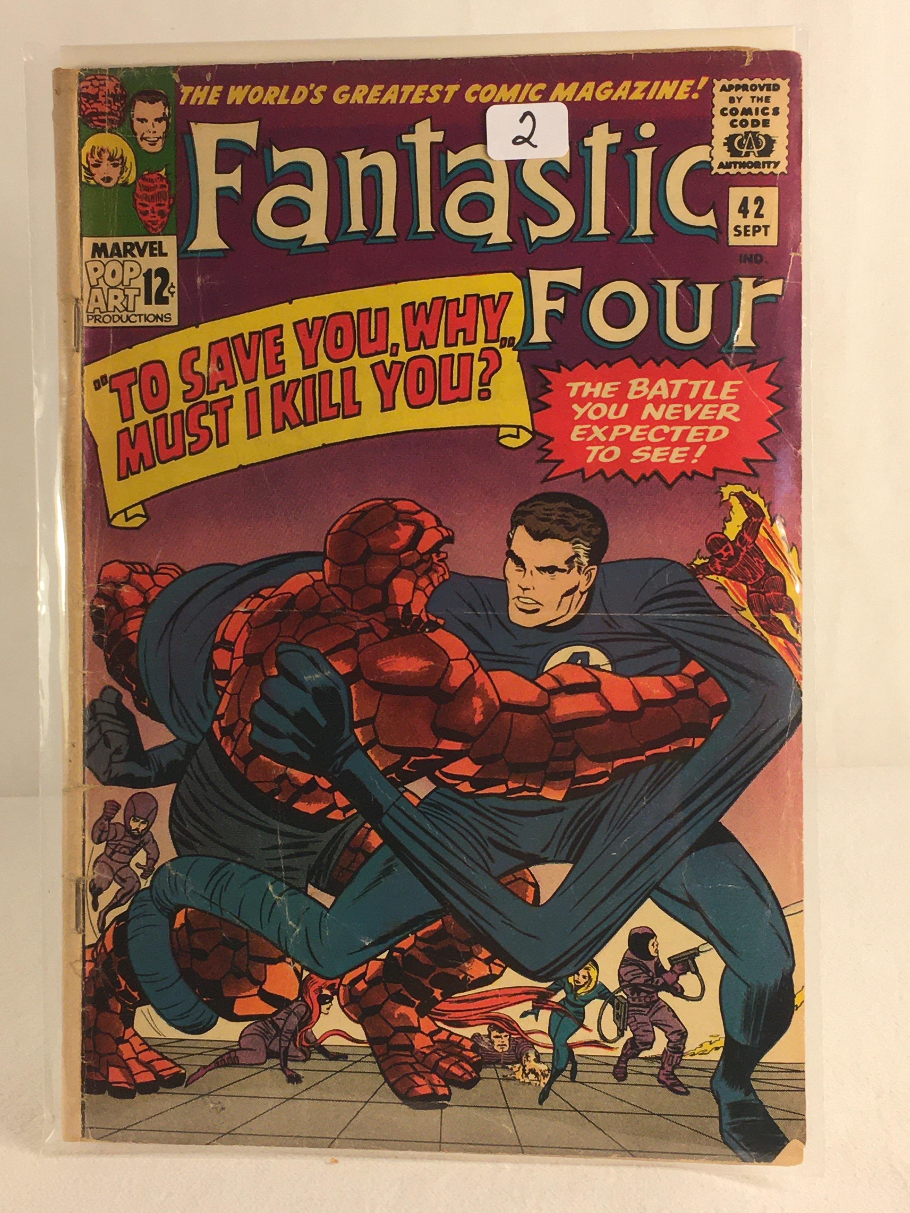 Collector Vintage Marvel Comics Fantastic Four Comic Book No.42