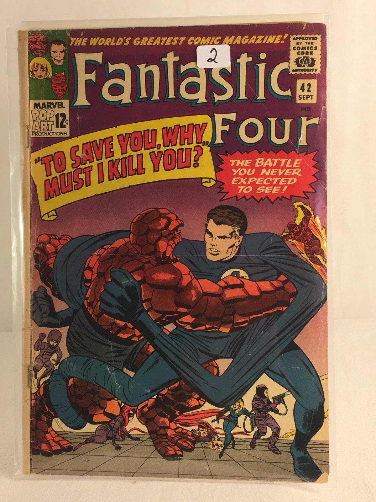 Collector Vintage Marvel Comics Fantastic Four Comic Book No.42