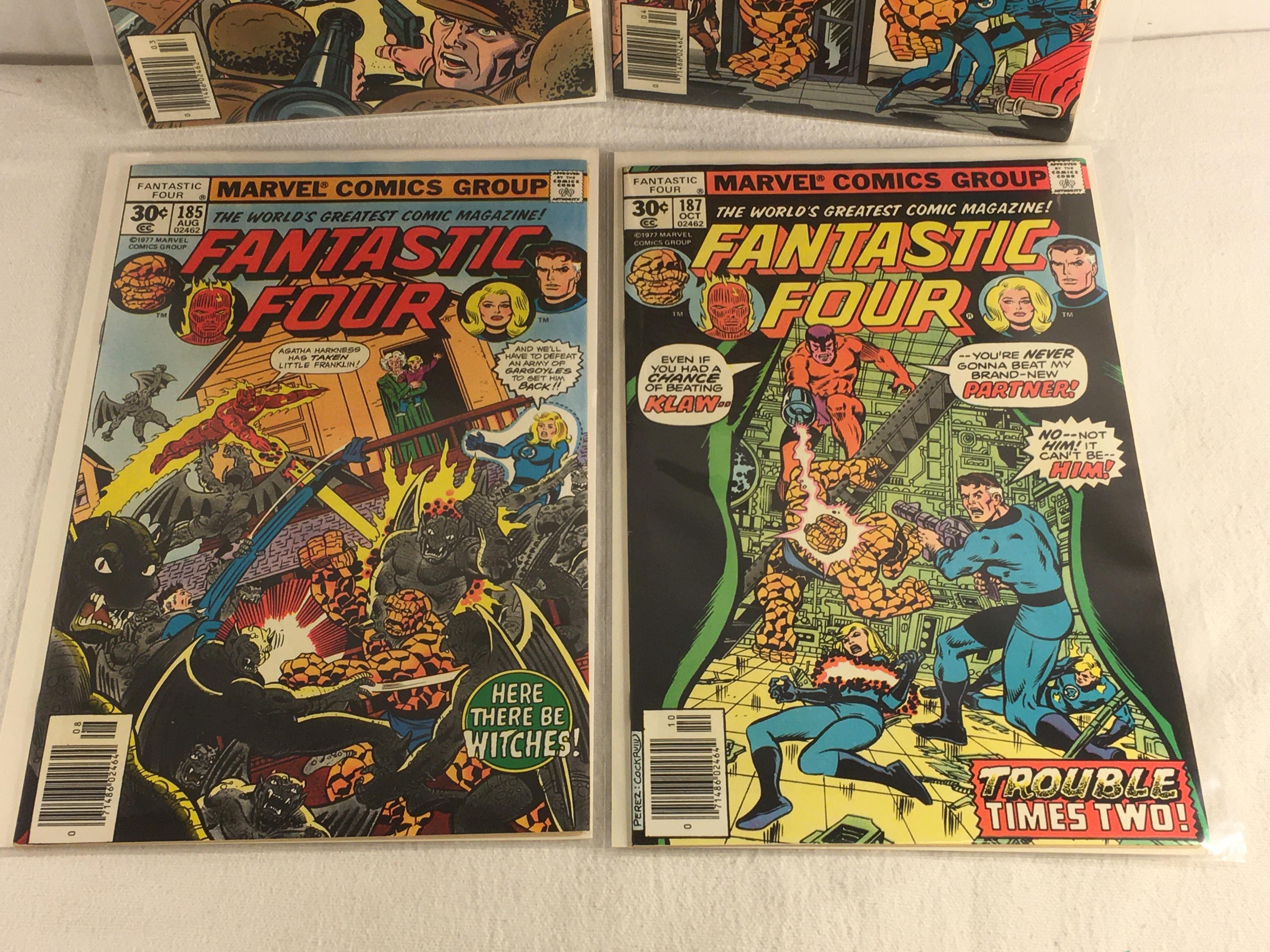 Lot of 4 Pcs Collector Vintage Marvel Comics Fantastic Four Comic Book No.180.181.185.187.