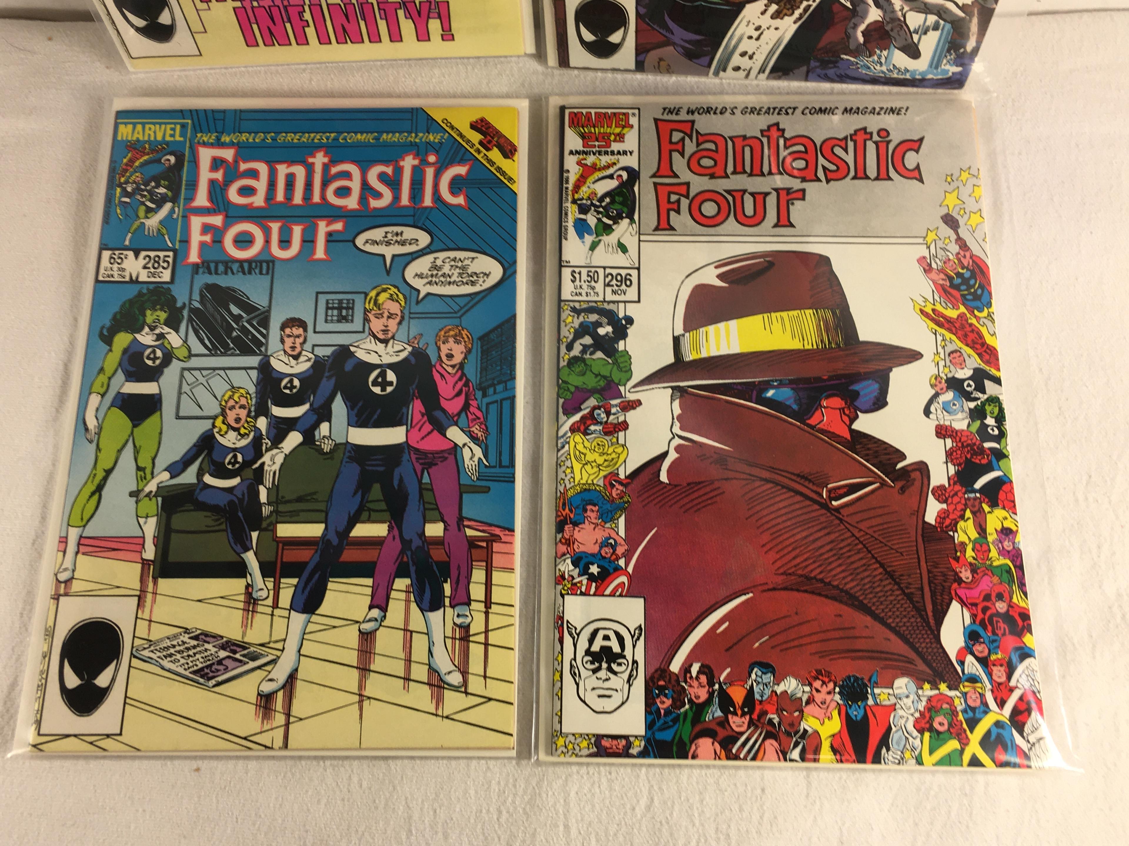 Lot of 4 Pcs Collector Vintage Marvel Comics Fantastic Four Comic Book No.282.284.285.296