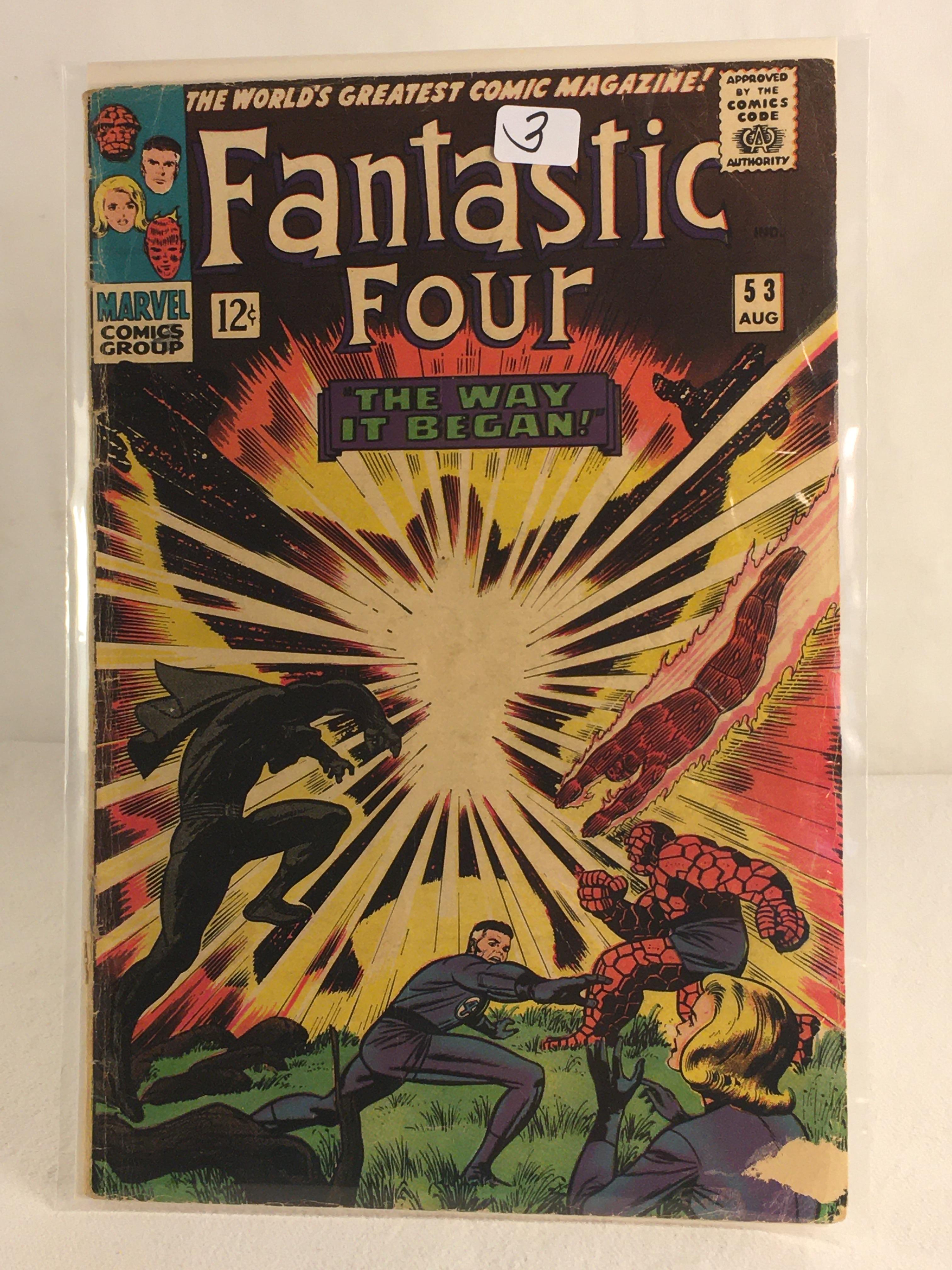 Collector Vintage Marvel Comics Fantastic Four Comic Book No.53