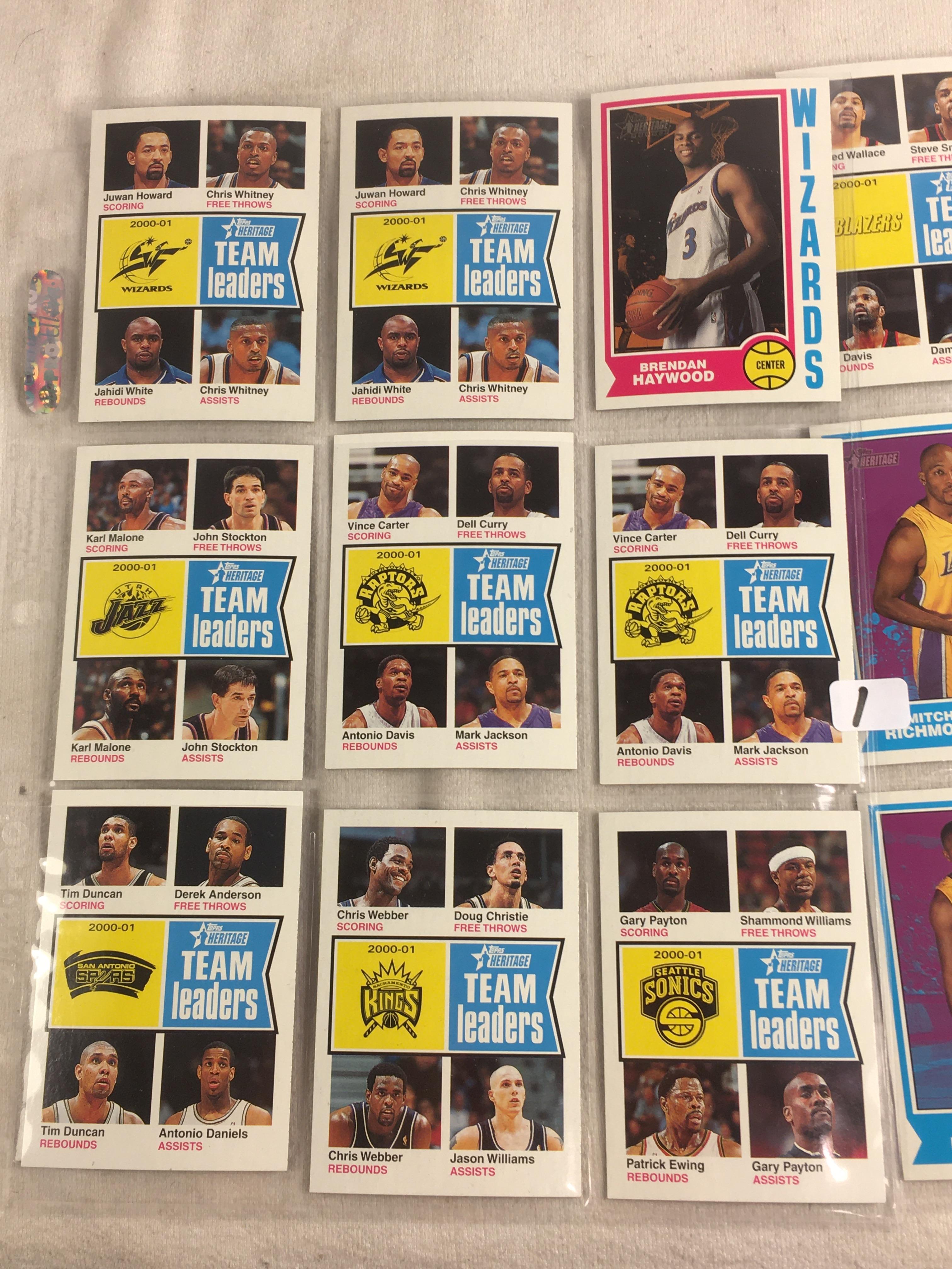 Lot of 18 Pcs Collector Vintage Assorted Basketball Sport Players Trading Cards - See Pictures