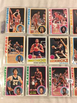 Lot of 18 Pcs Collector Vintage Assorted Basketball Sport Players Trading Cards - See Pictures