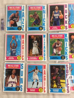 Lot of 18 Pcs Collector Vintage Assorted Basketball Sport Players Trading Cards - See Pictures