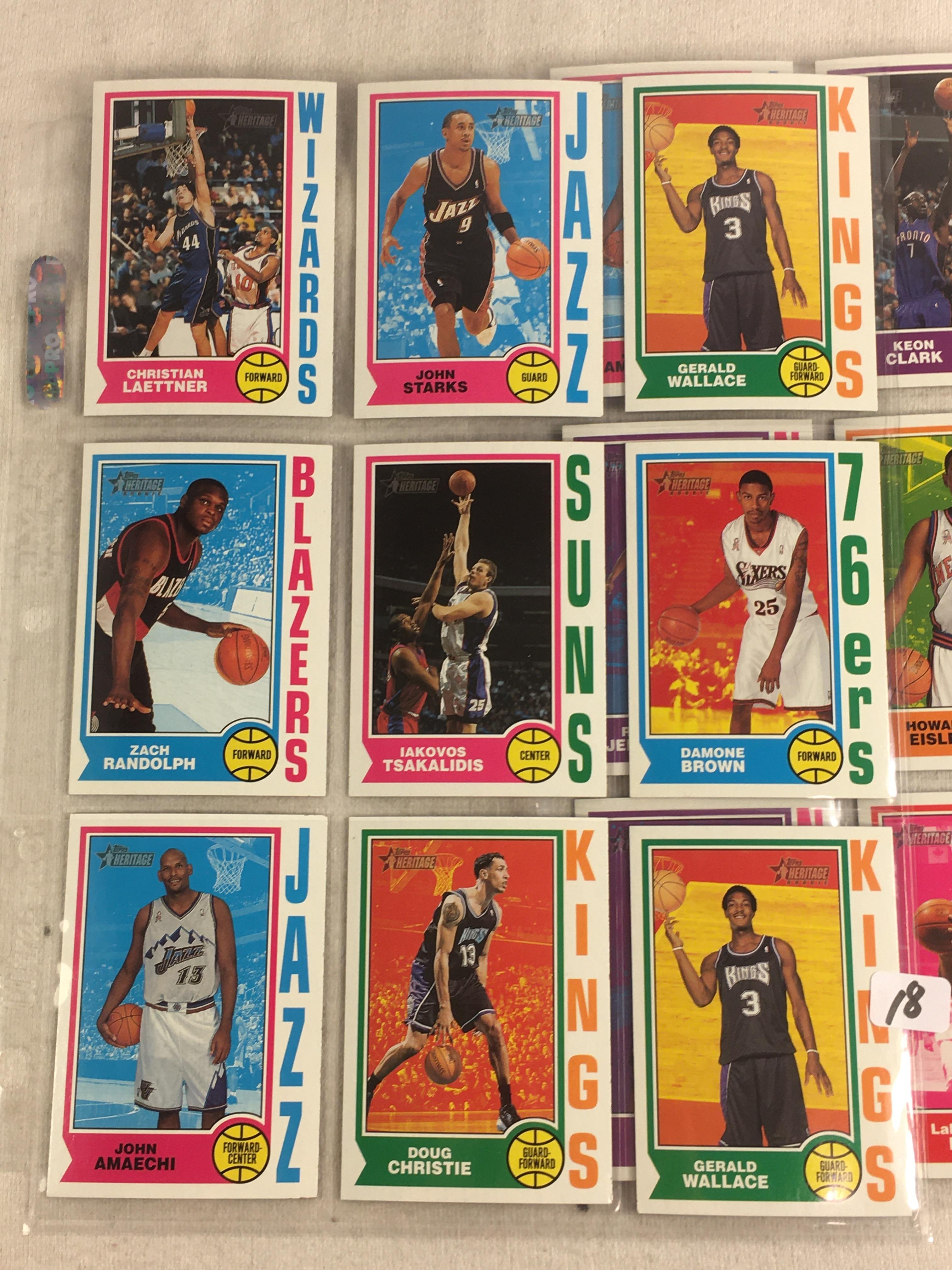 Lot of 18 Pcs Collector Vintage Assorted Basketball Sport Players Trading Cards - See Pictures